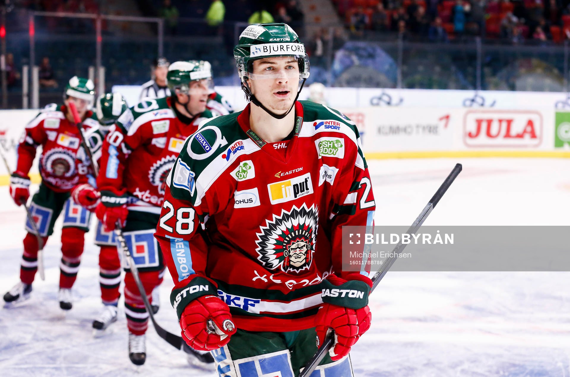 Frölundas Johan Sundström jublar