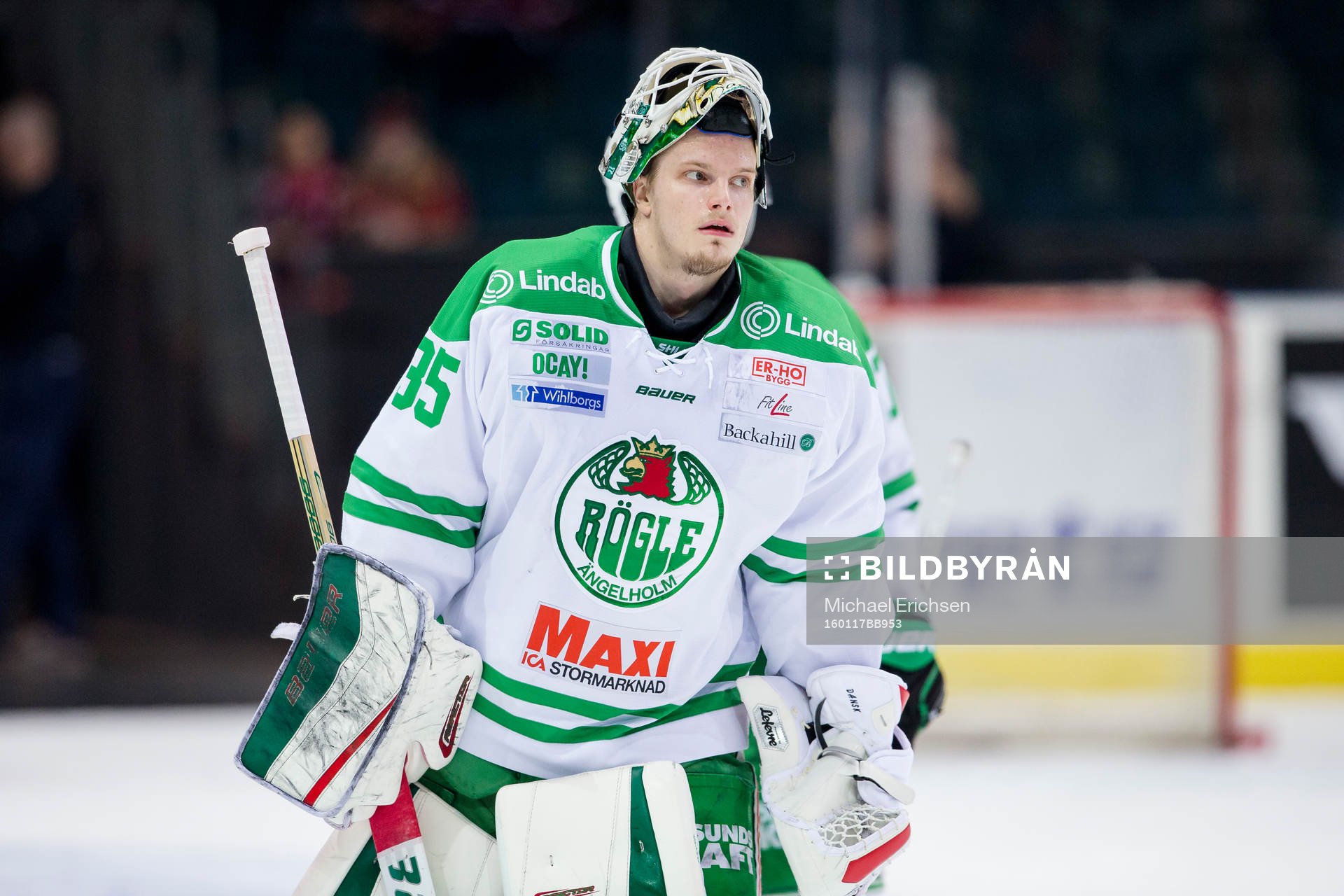 Rögles målvakt Oscar Dansk deppar