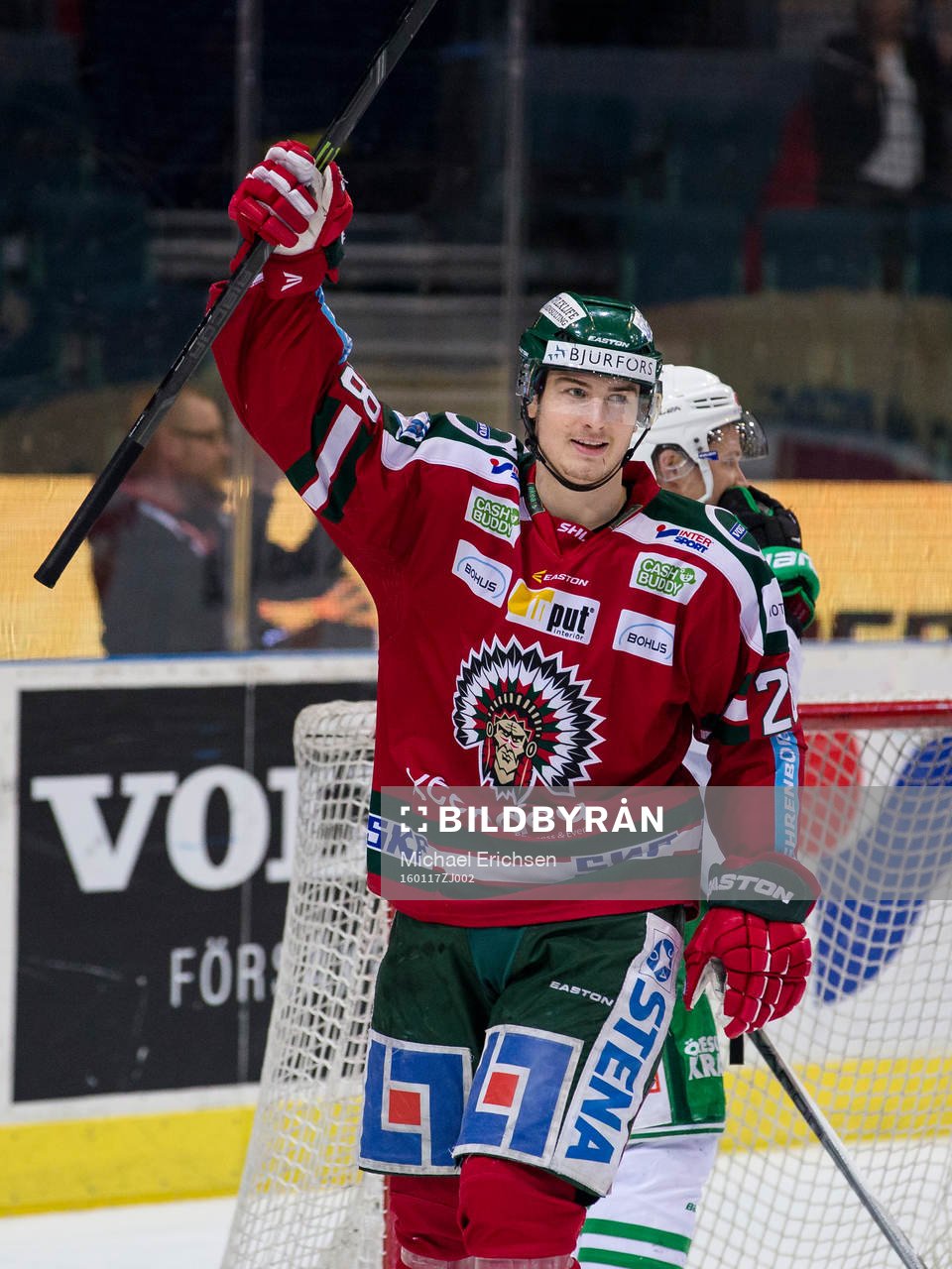 Frölundas Johan Sundström jublar