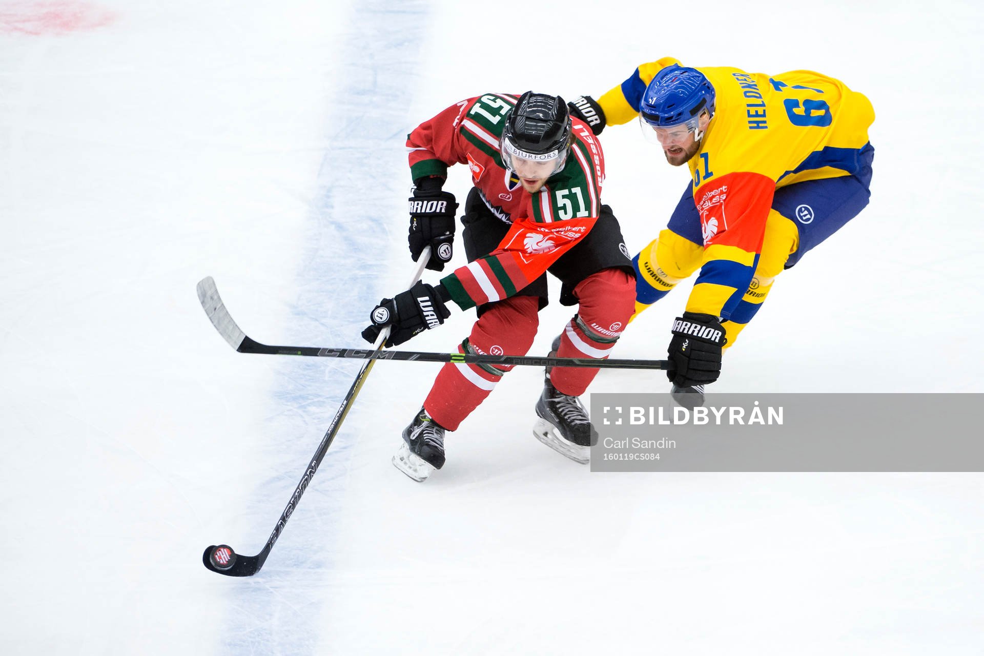 Frölundas Mats Rosseli Olsen och Davos Fabian Heldner