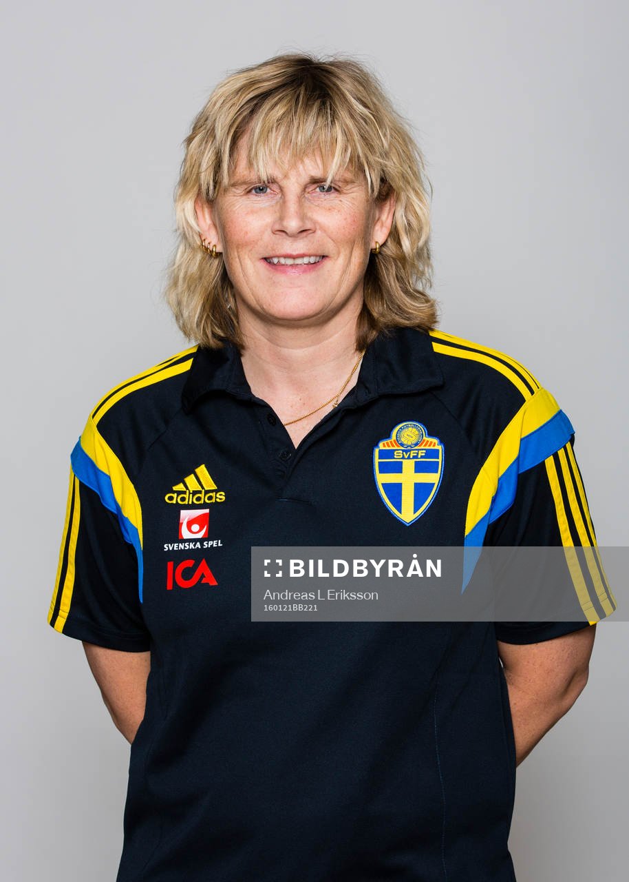 Förbundskapten Anneli Andersén i F19/U20-landslaget