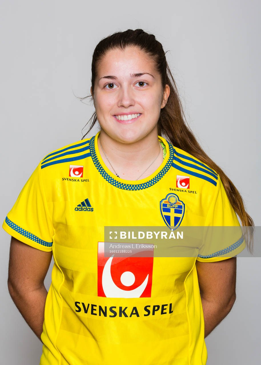 Filippa Angeldal i F19/U20-landslaget