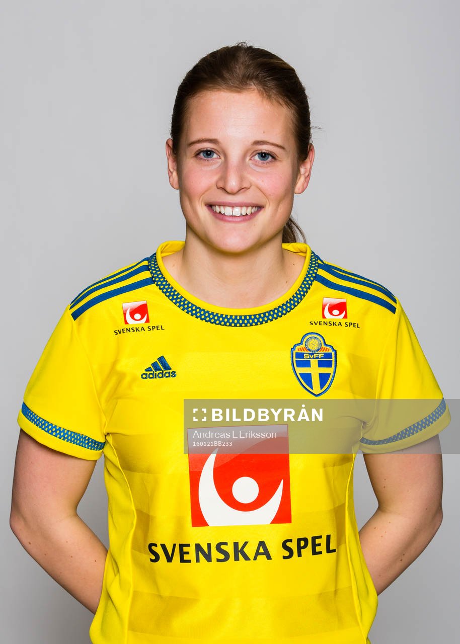 Anna Anvegård i F19/U20-landslaget