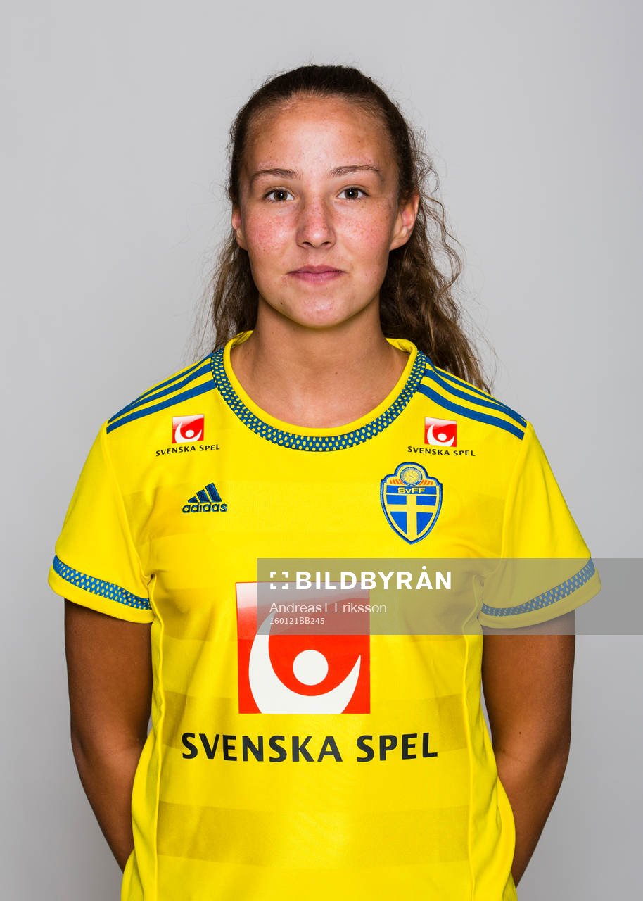 Linnéa Berger i F19/U20-landslaget