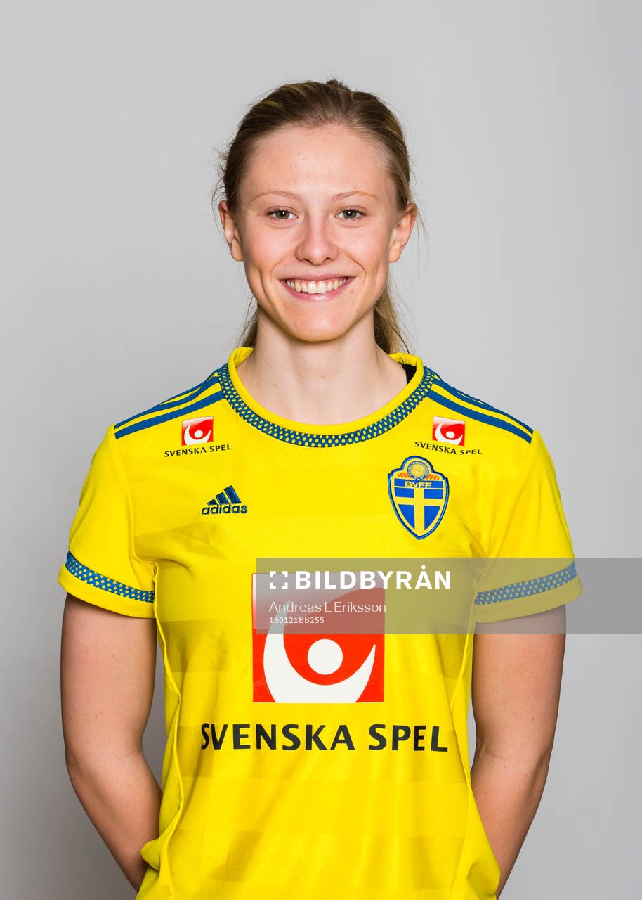 Rebecka Blomqvist i F19/U20-landslaget