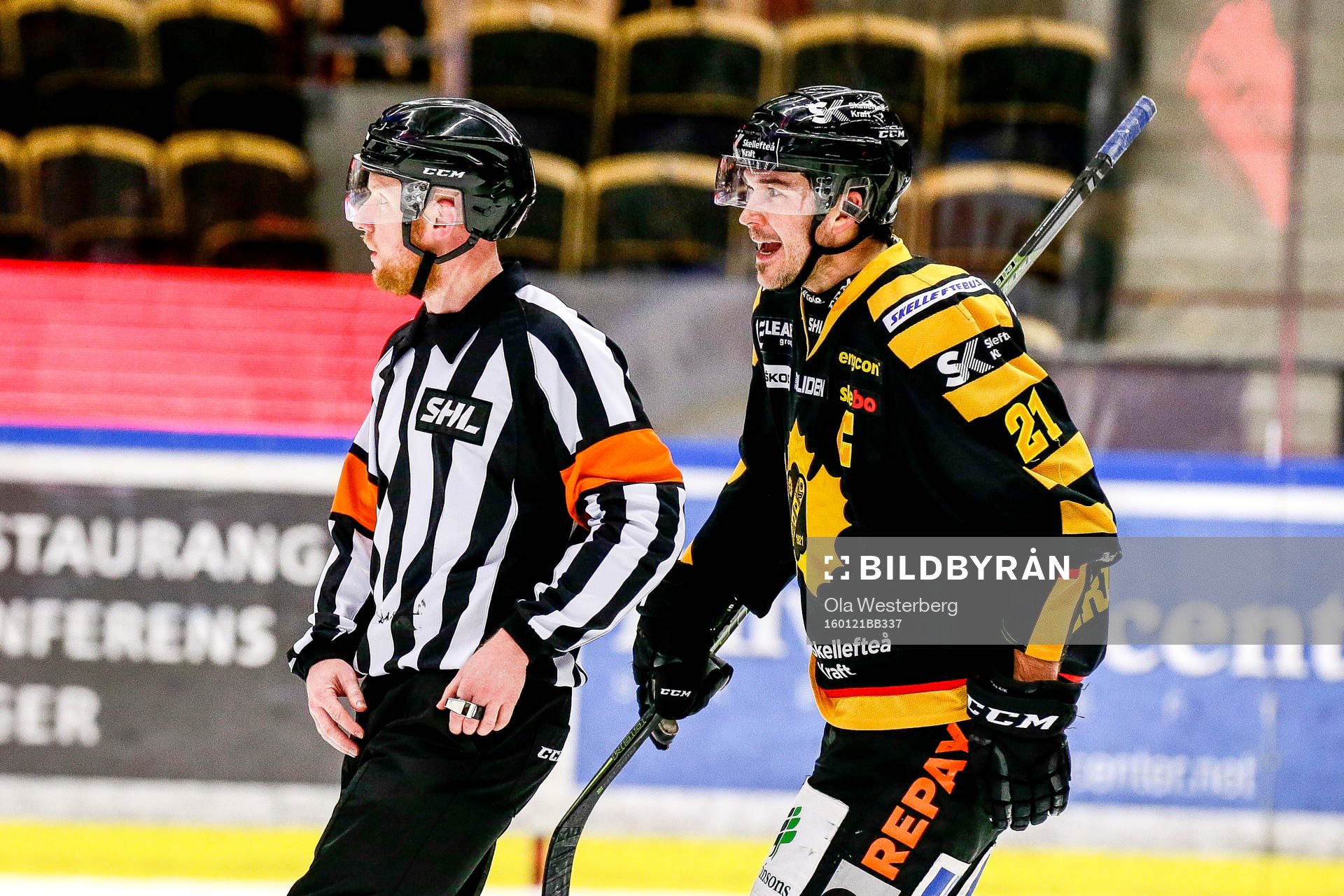 Skellefteås Jimmie Ericsson var arg på domaren Mikael Holm