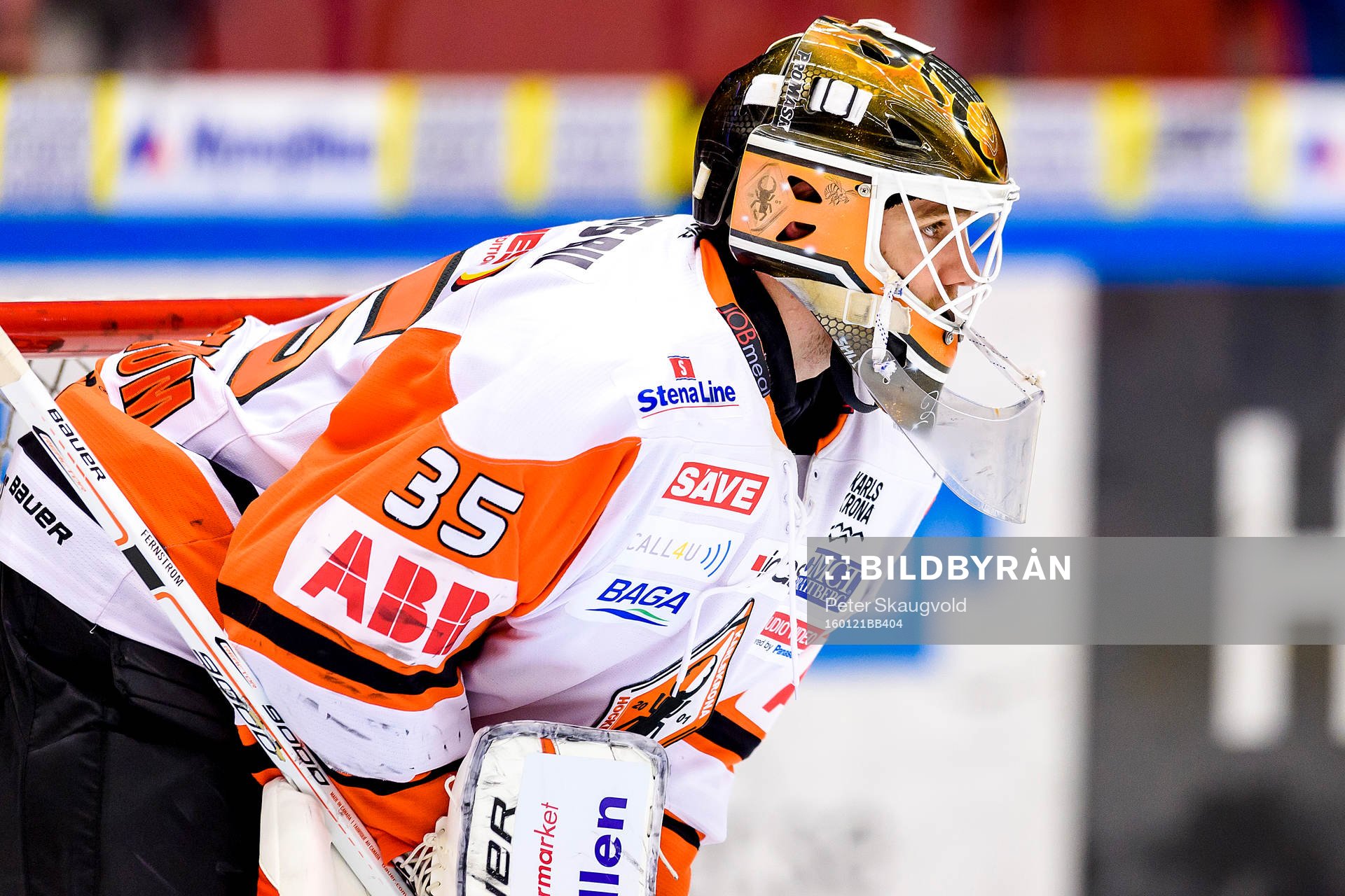 Karlskronas målvakt Linus Fernström