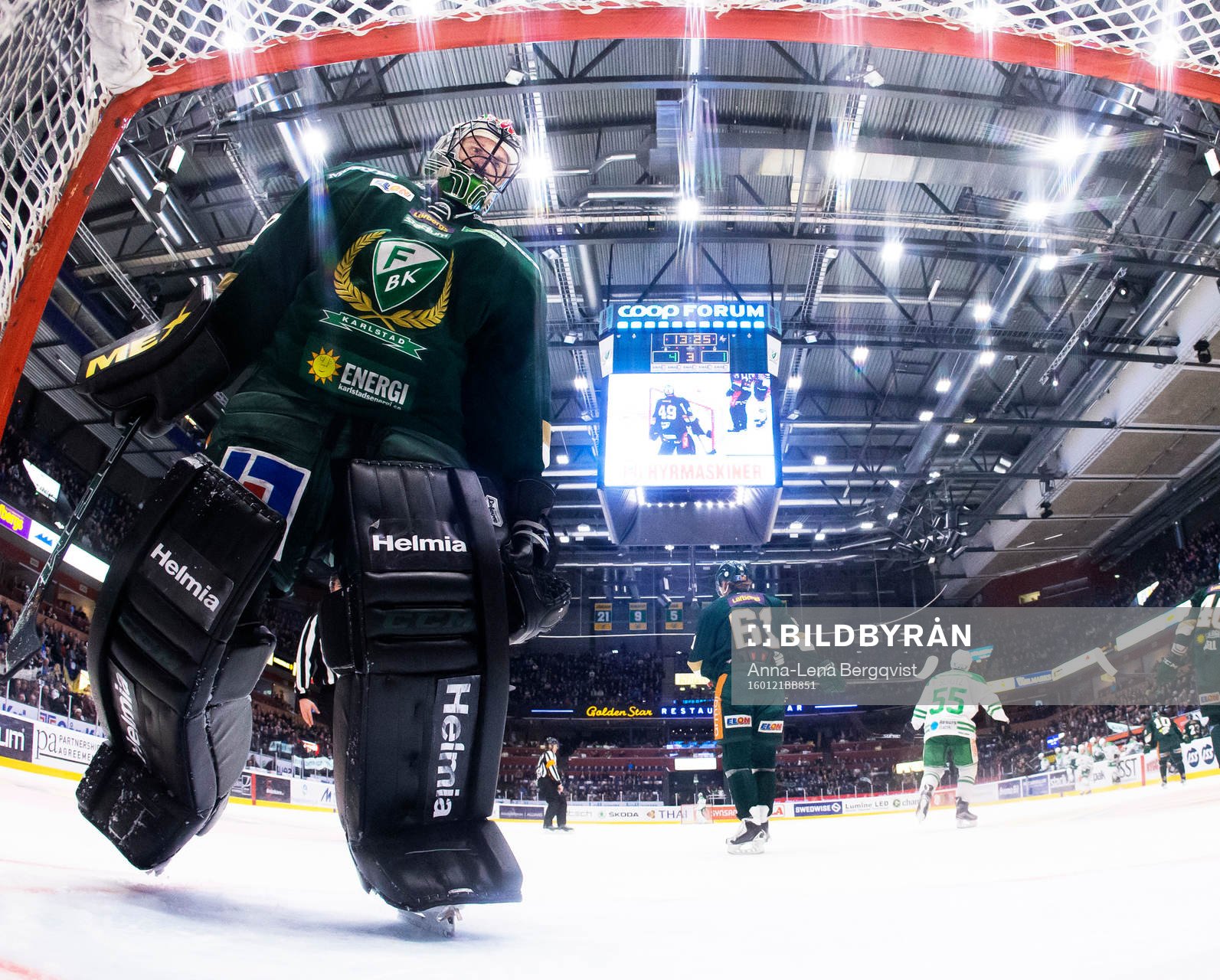 Färjestads målvakt Justin Pogge