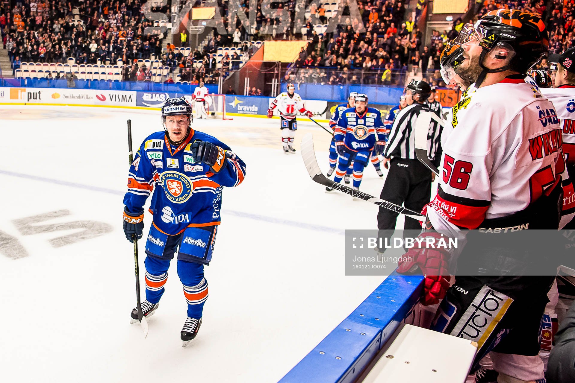 Växjös Joakim Hillding jublar