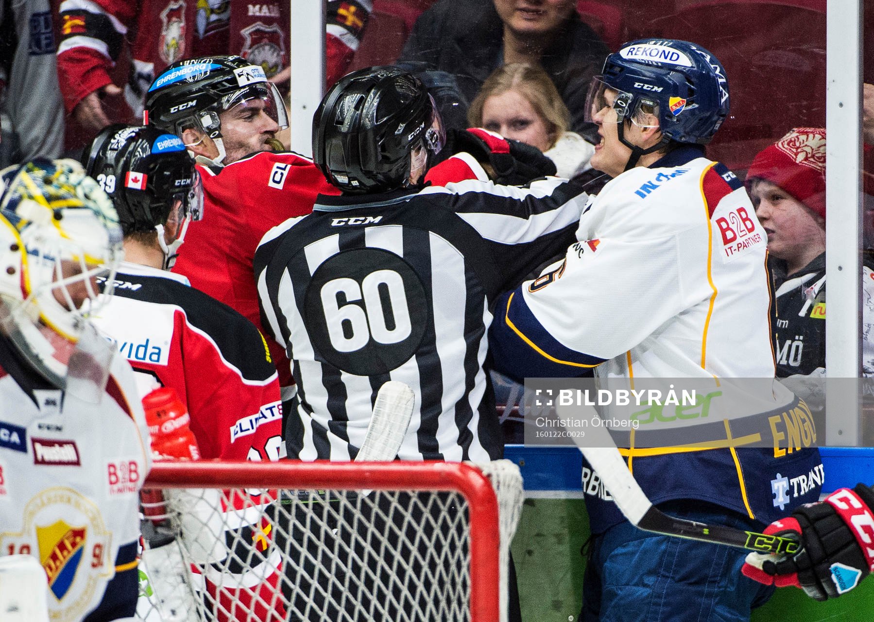 Malmö Redhawks Kent McDonell i bråk med Djurgårdens