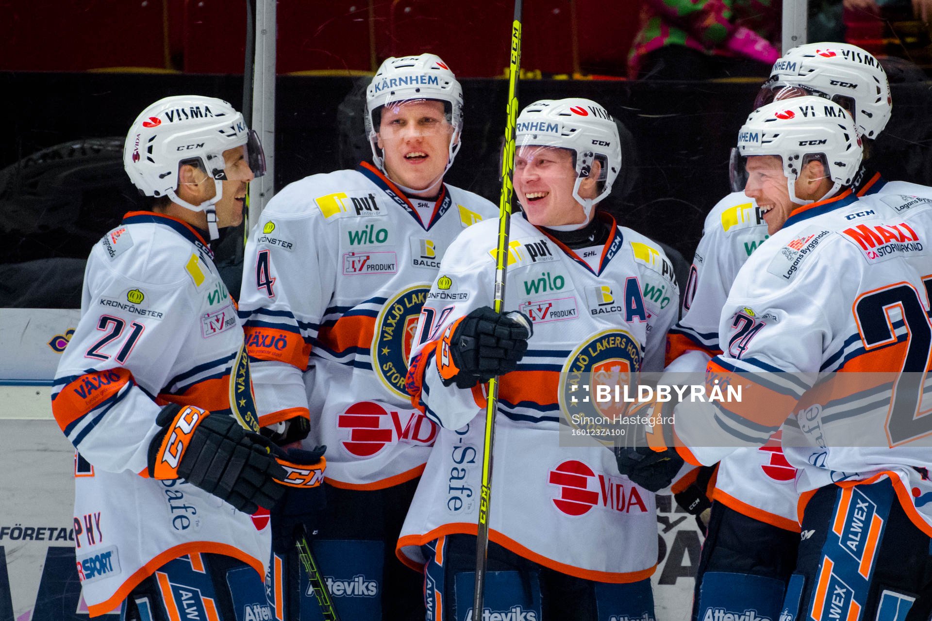 Växjös Cory Murphy , Niclas Lundgren och Tuomas Kiiskinen