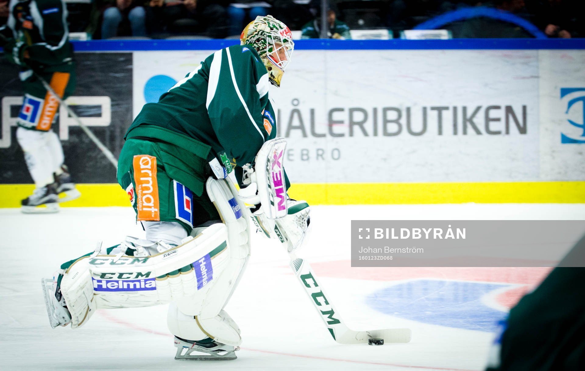 Färjestads målvakt Lars Haugen
