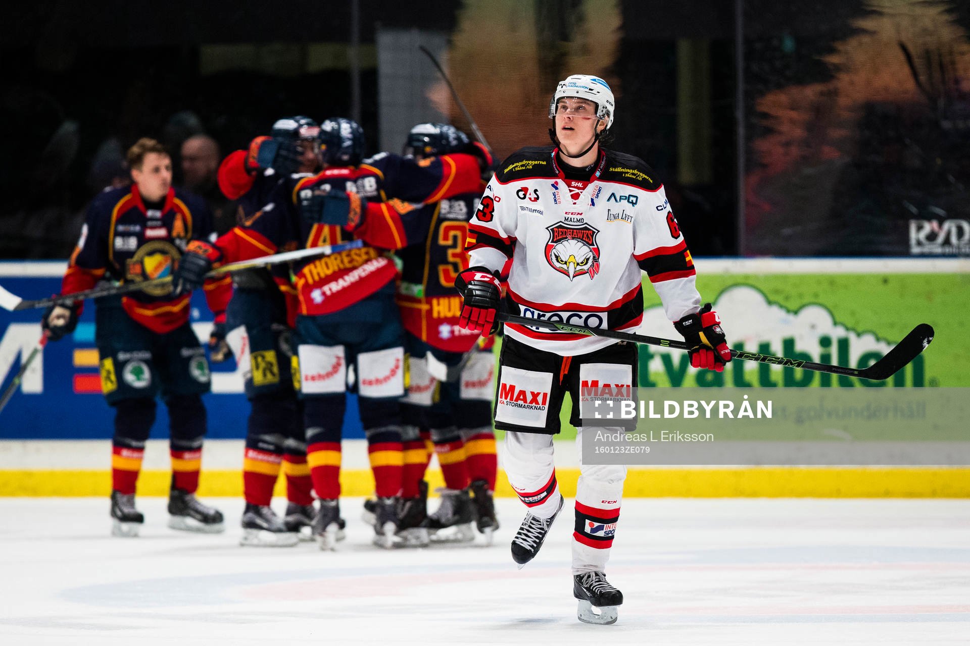 Malmö Redhawks Nicklas Jadeland ser deppig ut