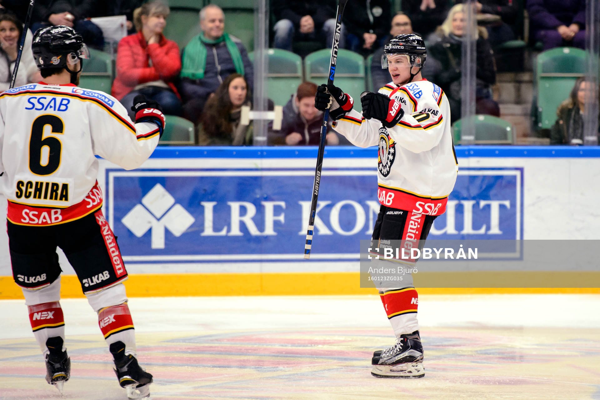 Luleås Toni Rajala jublar