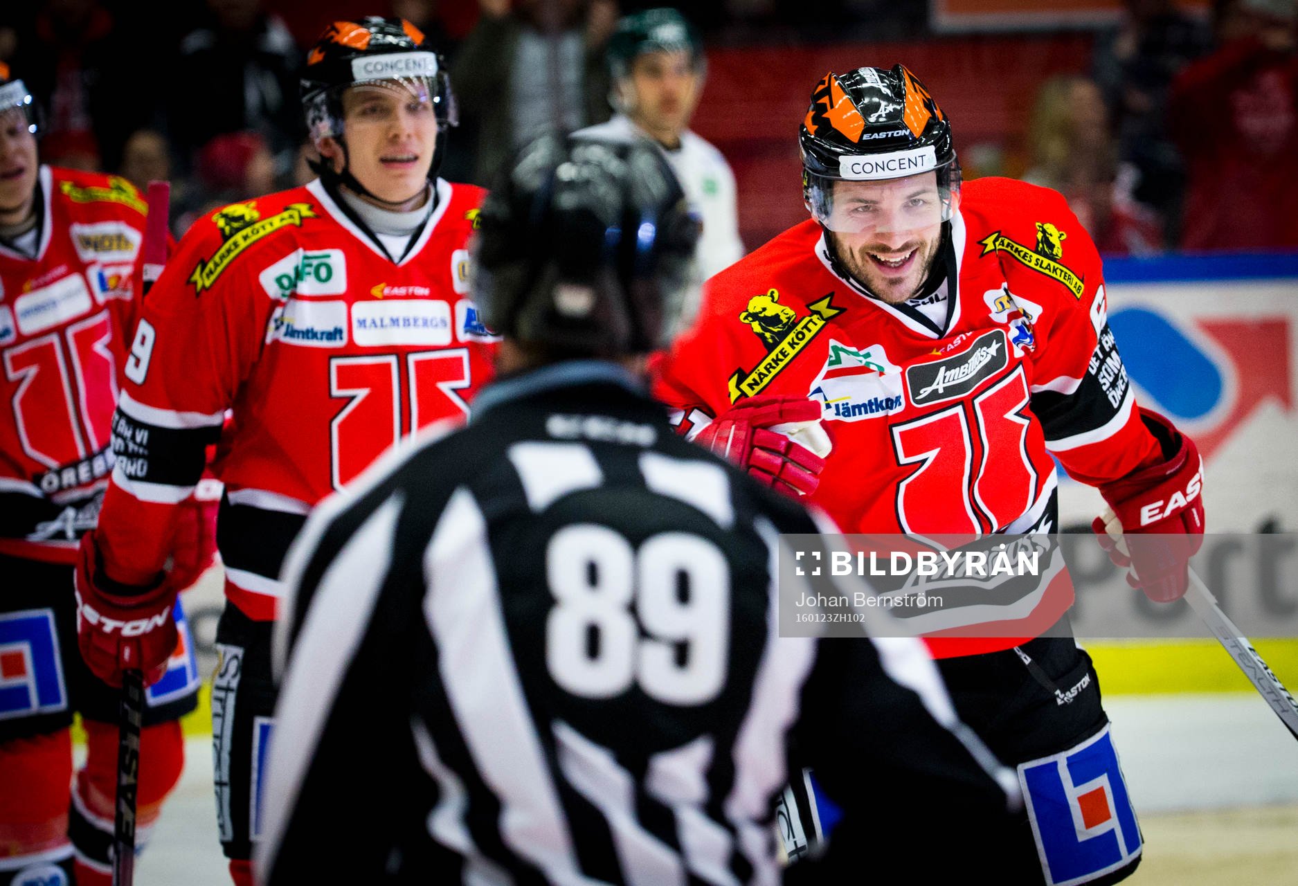 Örebros Justin Hodgman jublar