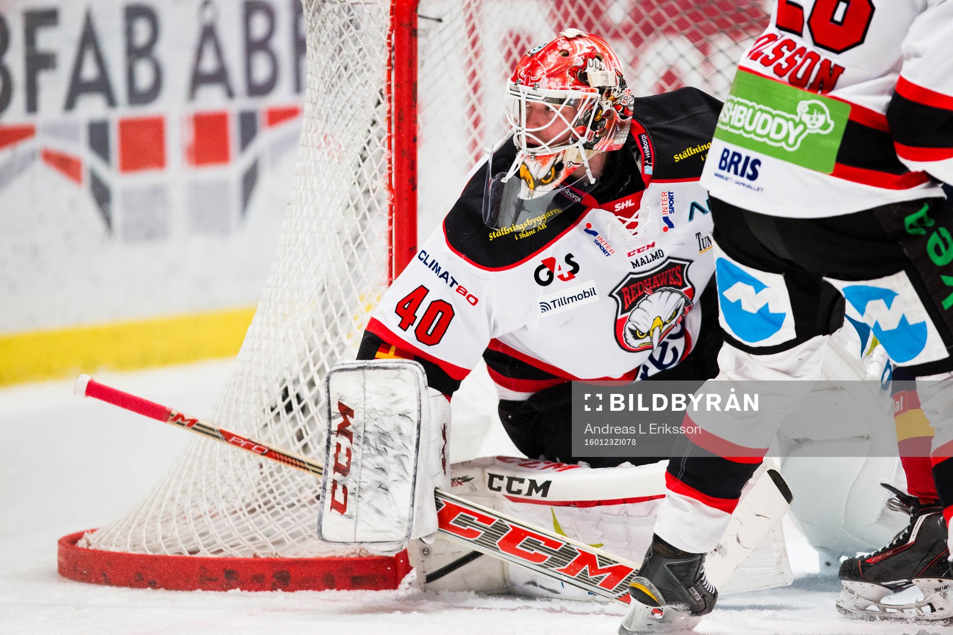Malmö Redhawks målvakt Pontus Sjögren