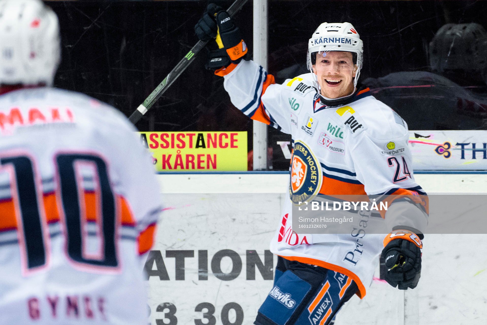 Växjös Richard Gynge och Joakim Hillding jublar