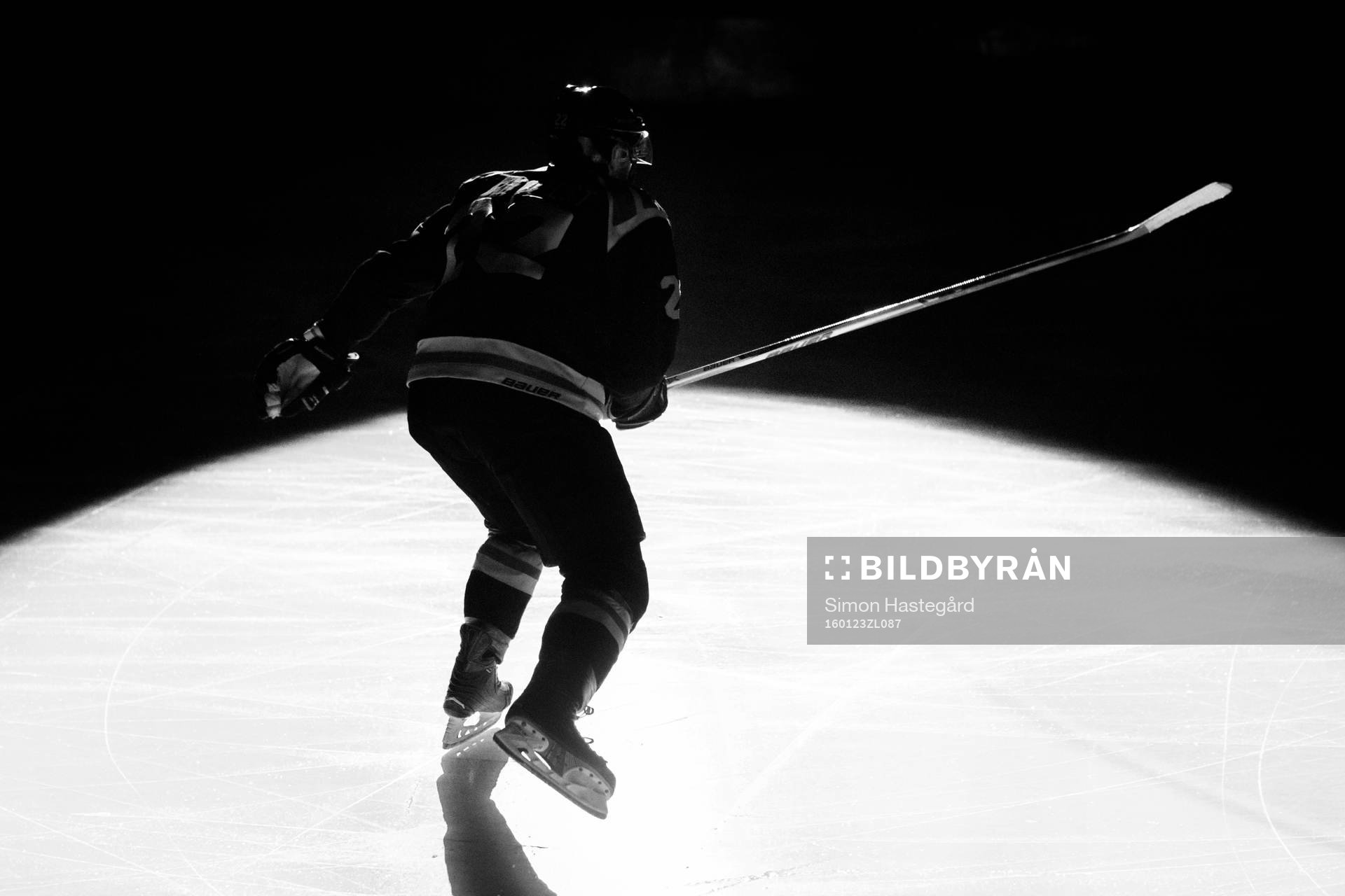 Brynäs Jörgen Sundqvist före ishockeymatchen i SHL