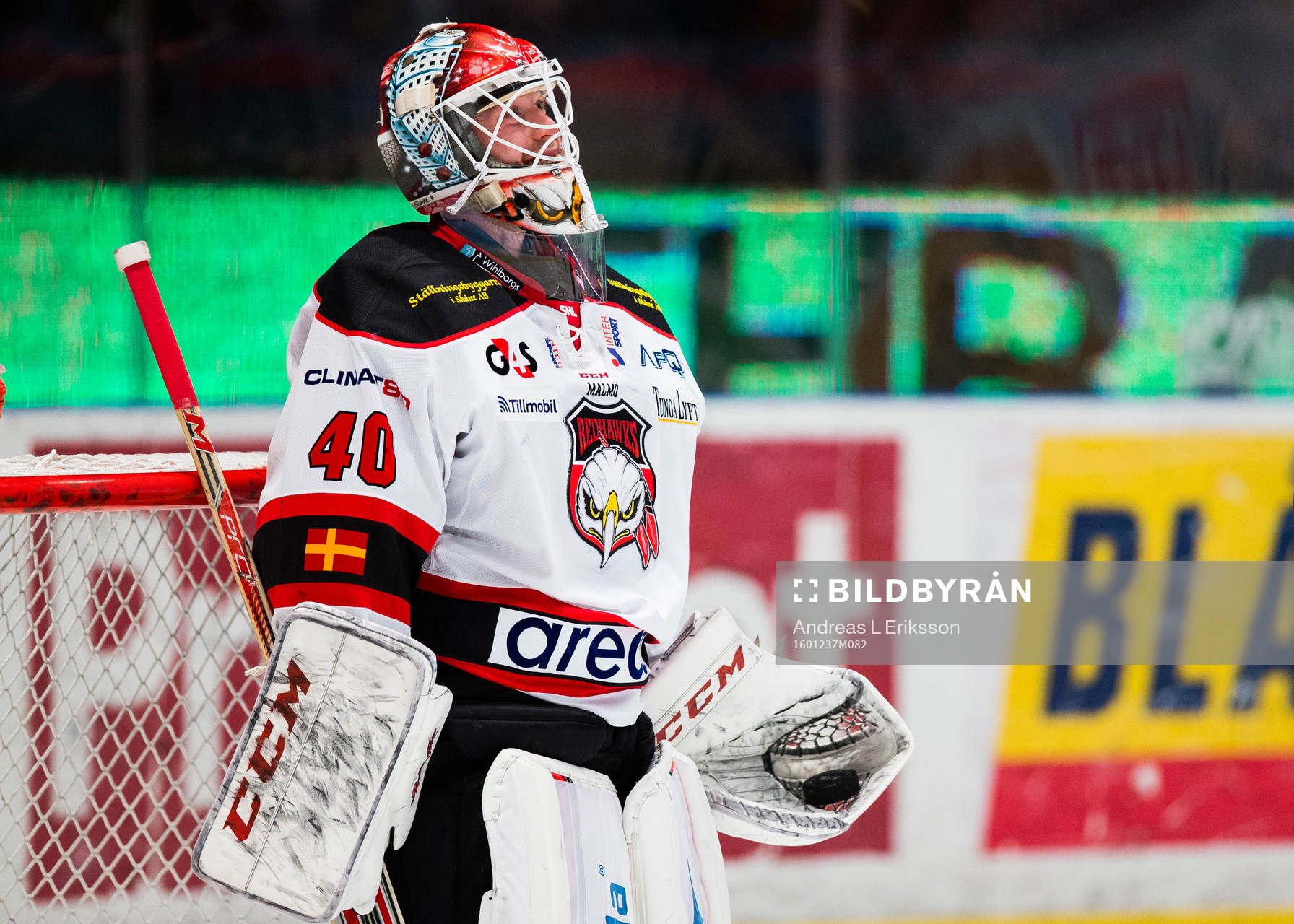 Malmö Redhawks målvakt Pontus Sjögren