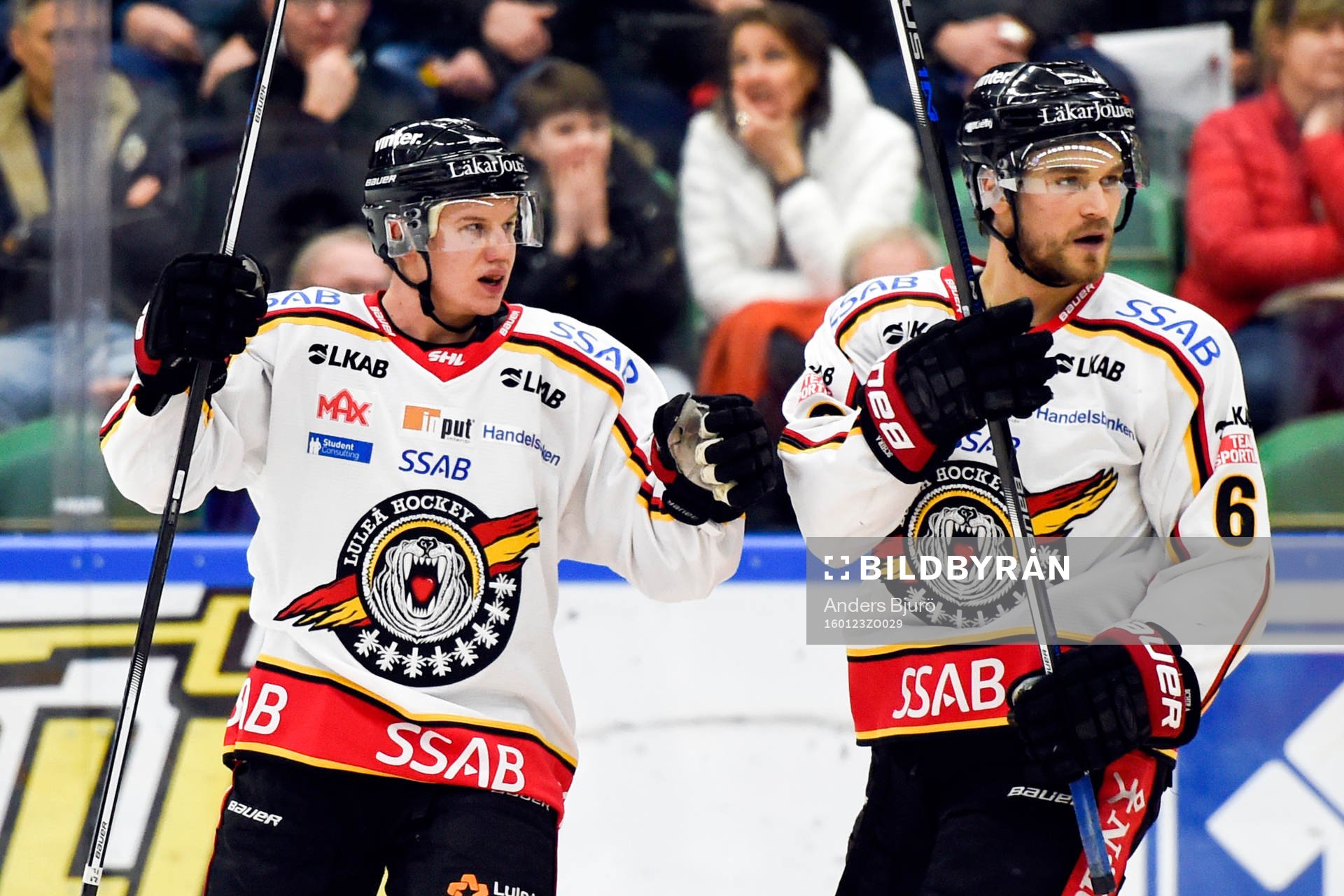 Luleås Toni Rajala jublar