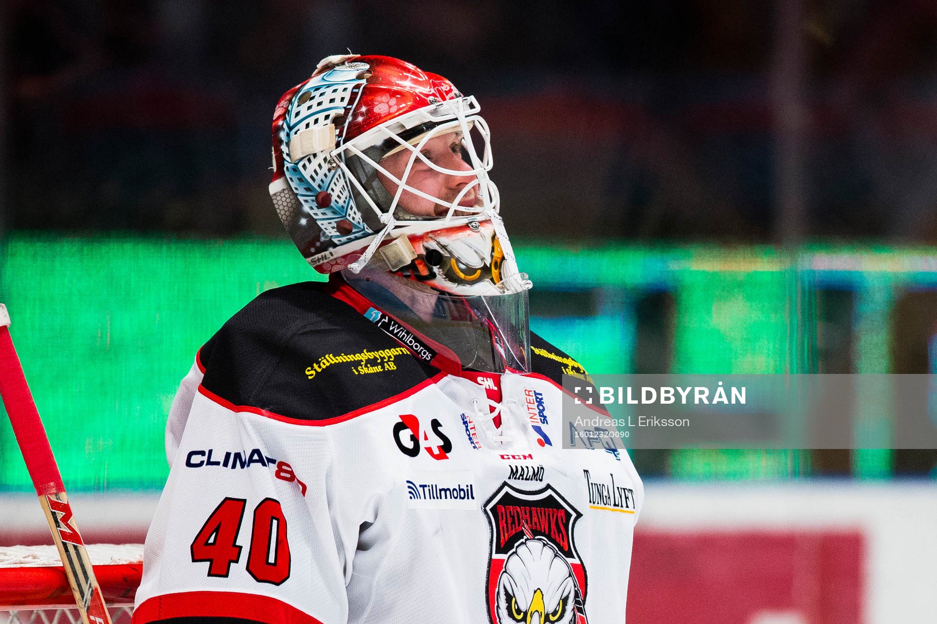 Malmö Redhawks målvakt Pontus Sjögren
