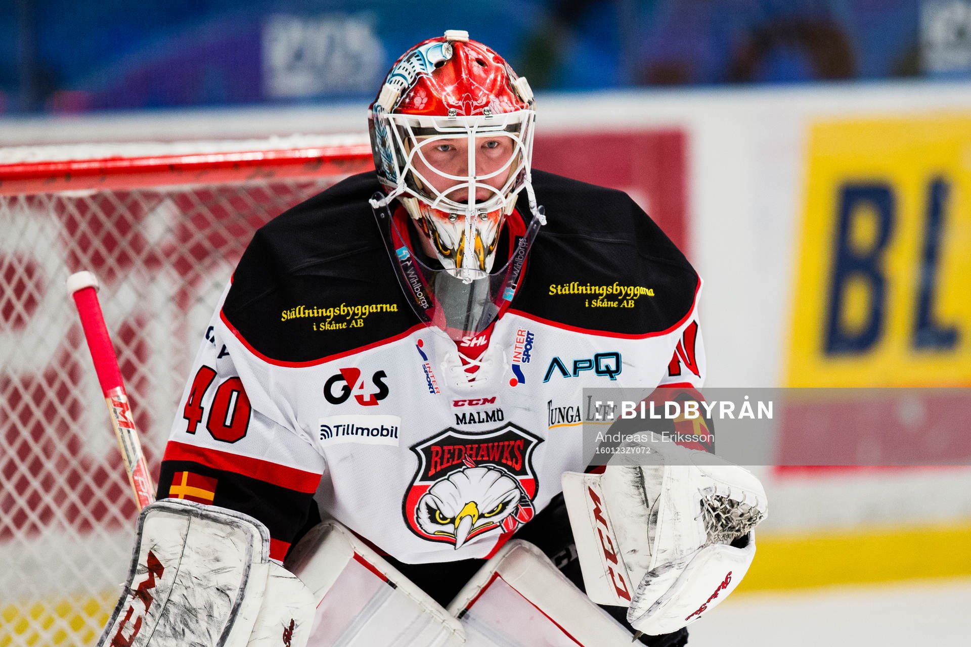 Malmö Redhawks målvakt Pontus Sjögren