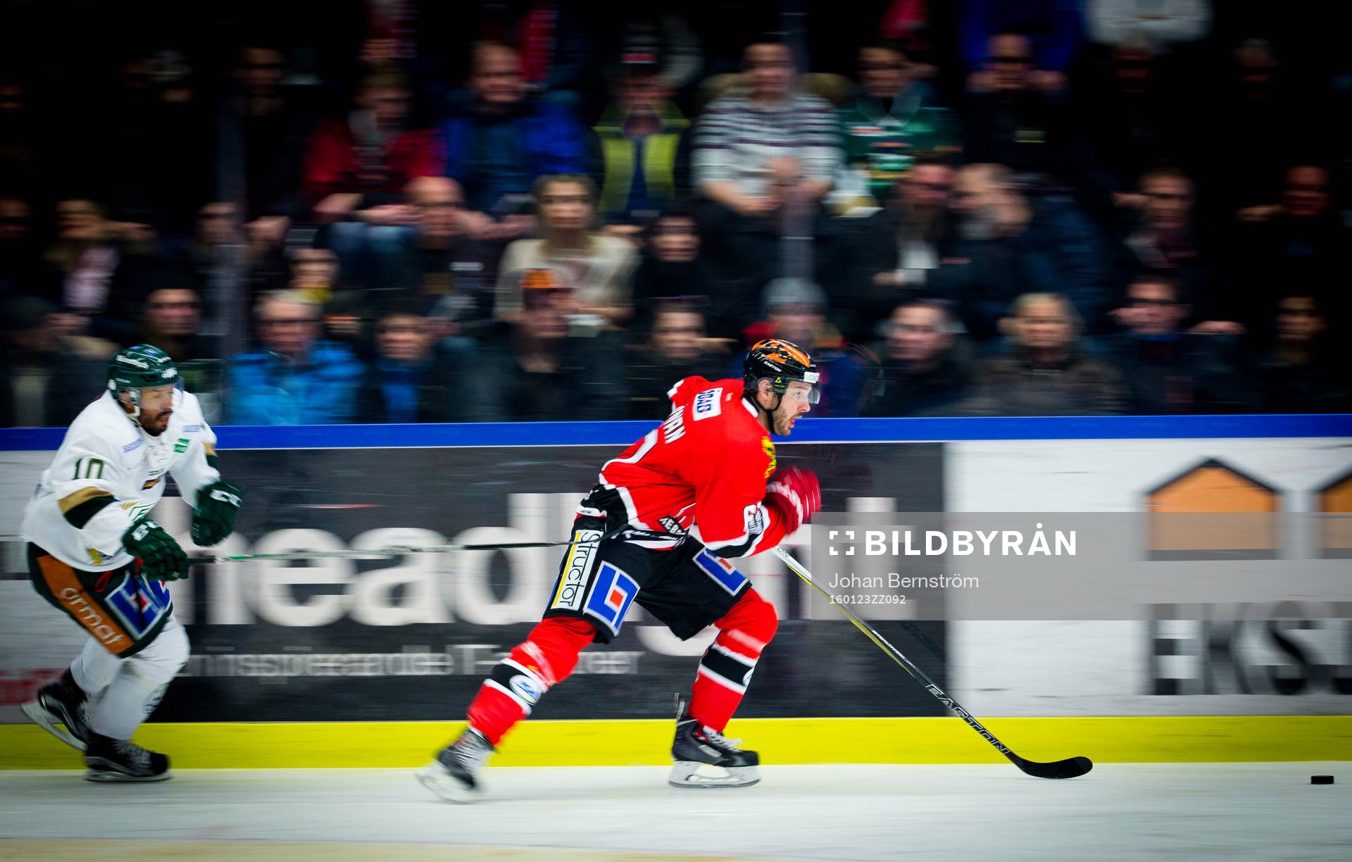 Panorering på Örebros Justin Hodgman