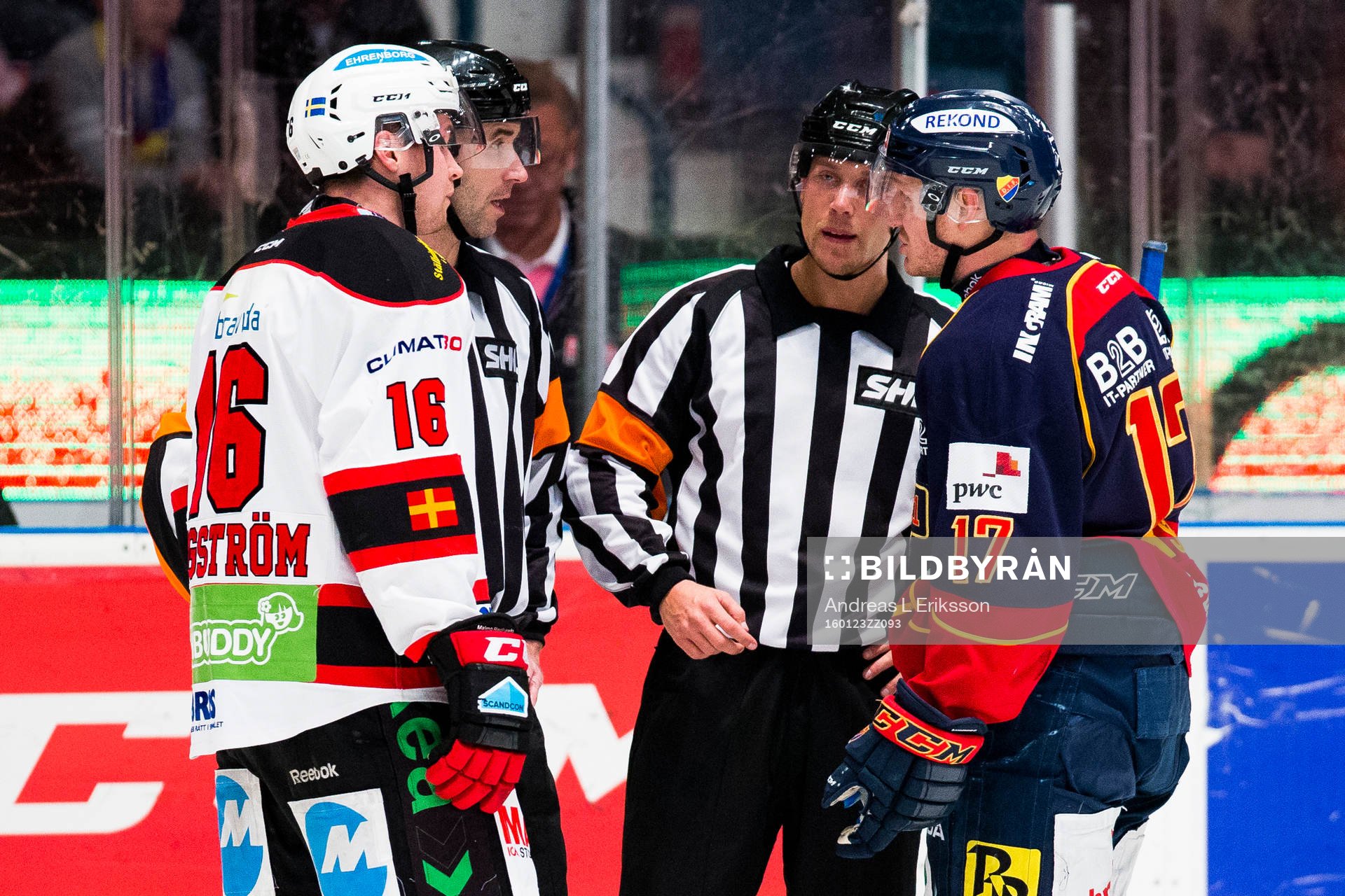 Malmö Redhawks Magnus Häggström och Djurgårdens Henrik