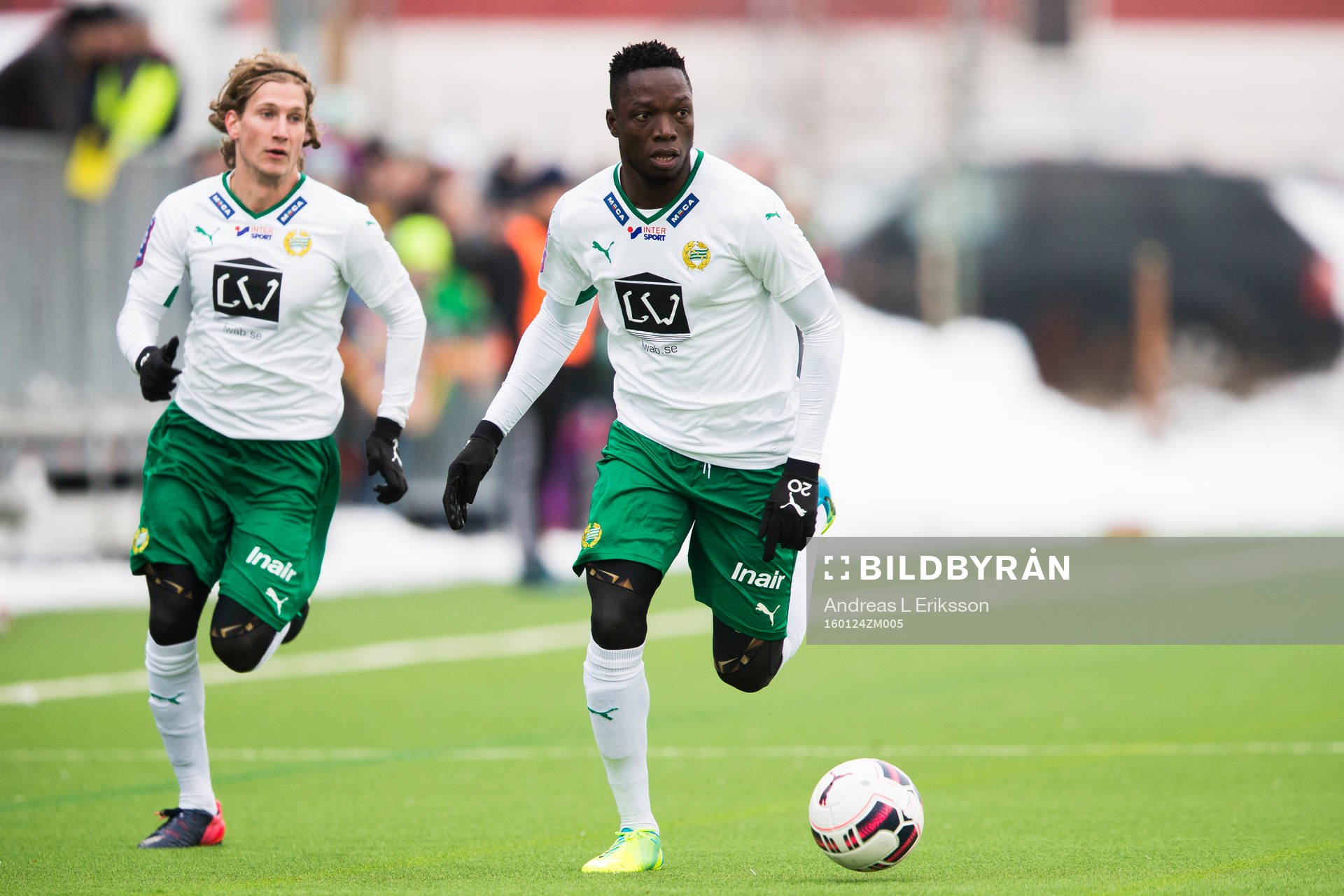 Hammarbys Oliver Silverholt och Amadayia Rennie