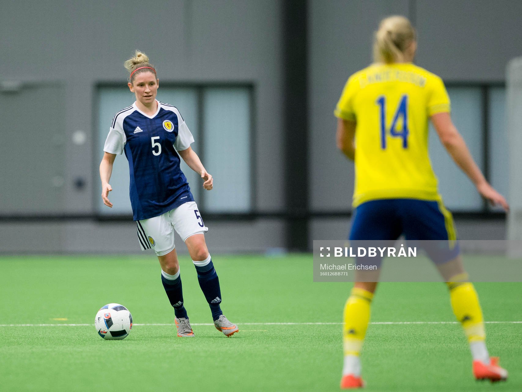 Skottlands Leanne Ross mot Sveriges Jonna Andersson