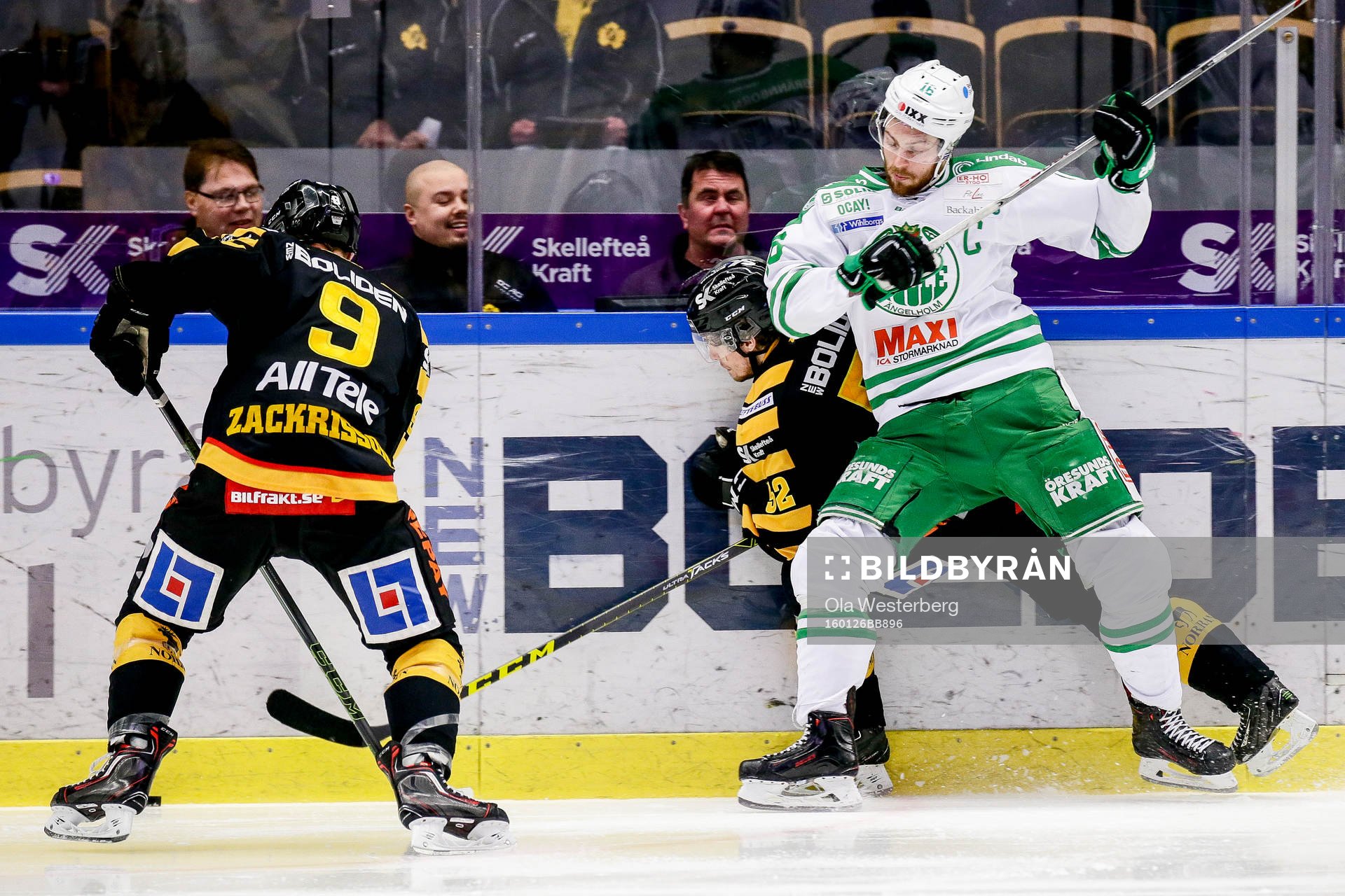 Skellefteås Patrik Zackrisson   och Arvid Lundberg