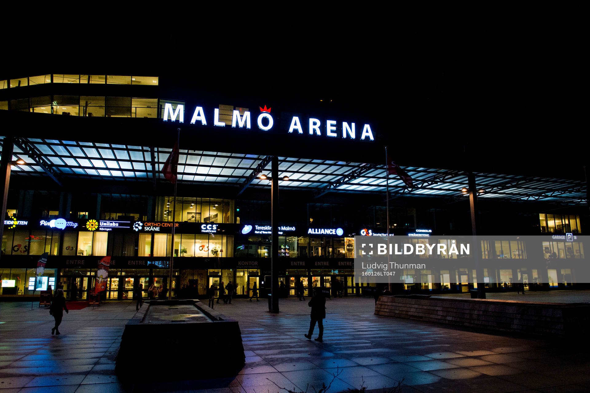 Exteriör över Malmö Arena