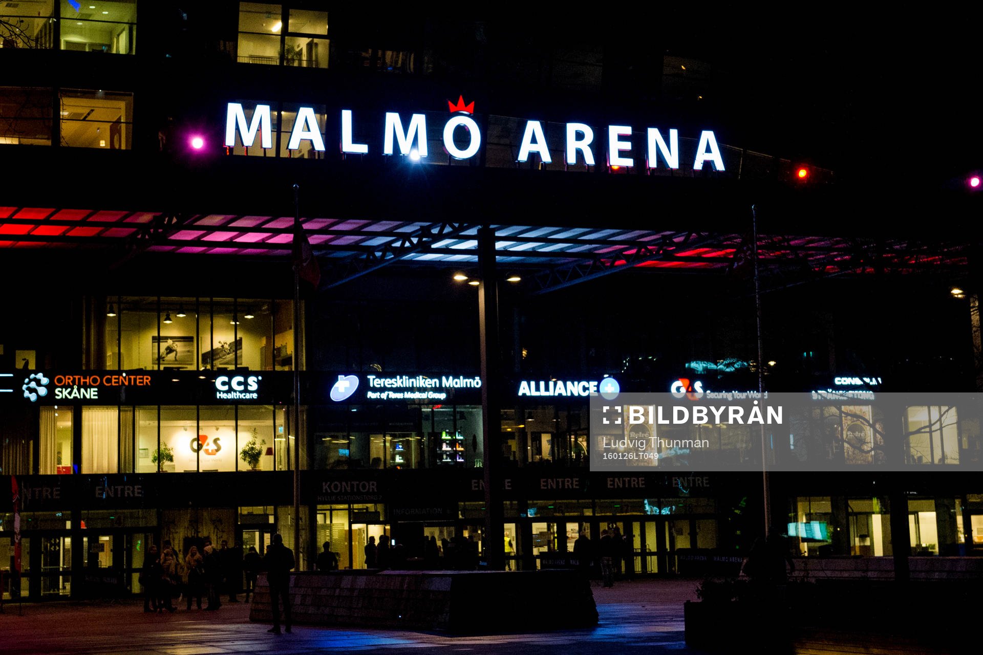 Exteriör över Malmö Arena