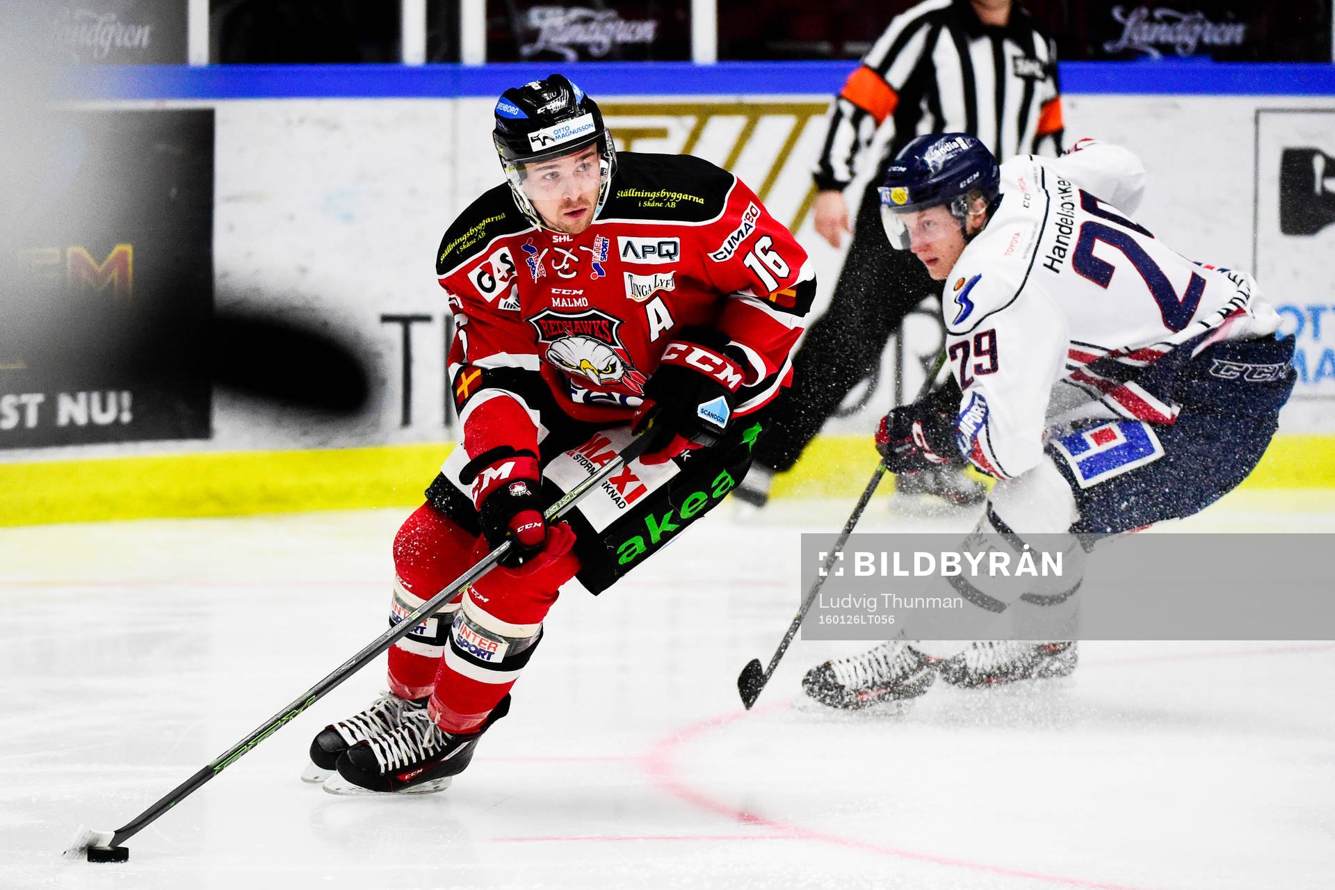 Malmö Redhawks Magnus Häggström och Linköpings Gabriel