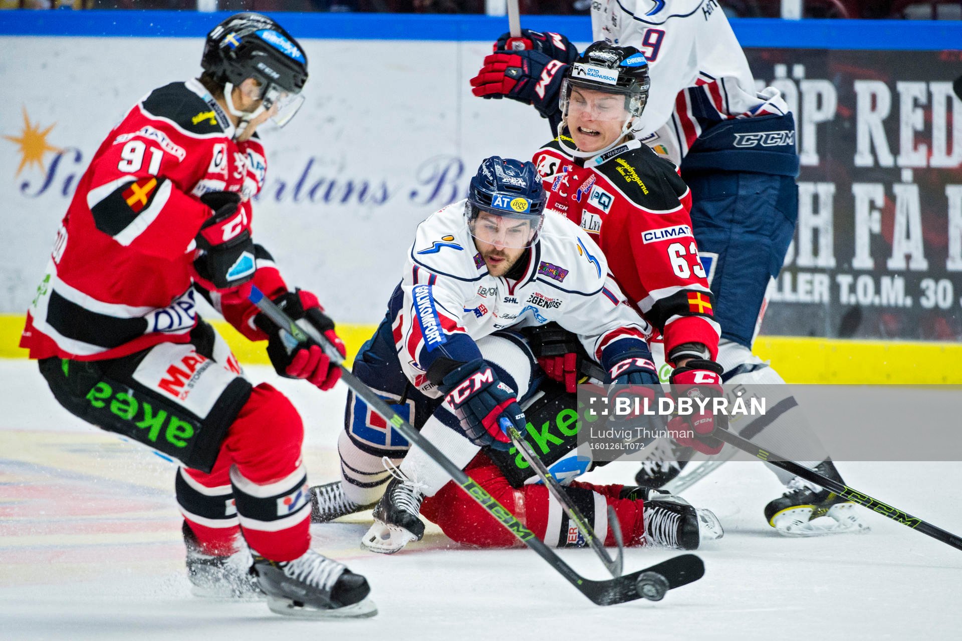under ishockeymatchen i SHL mellan Malmö Redhawks och