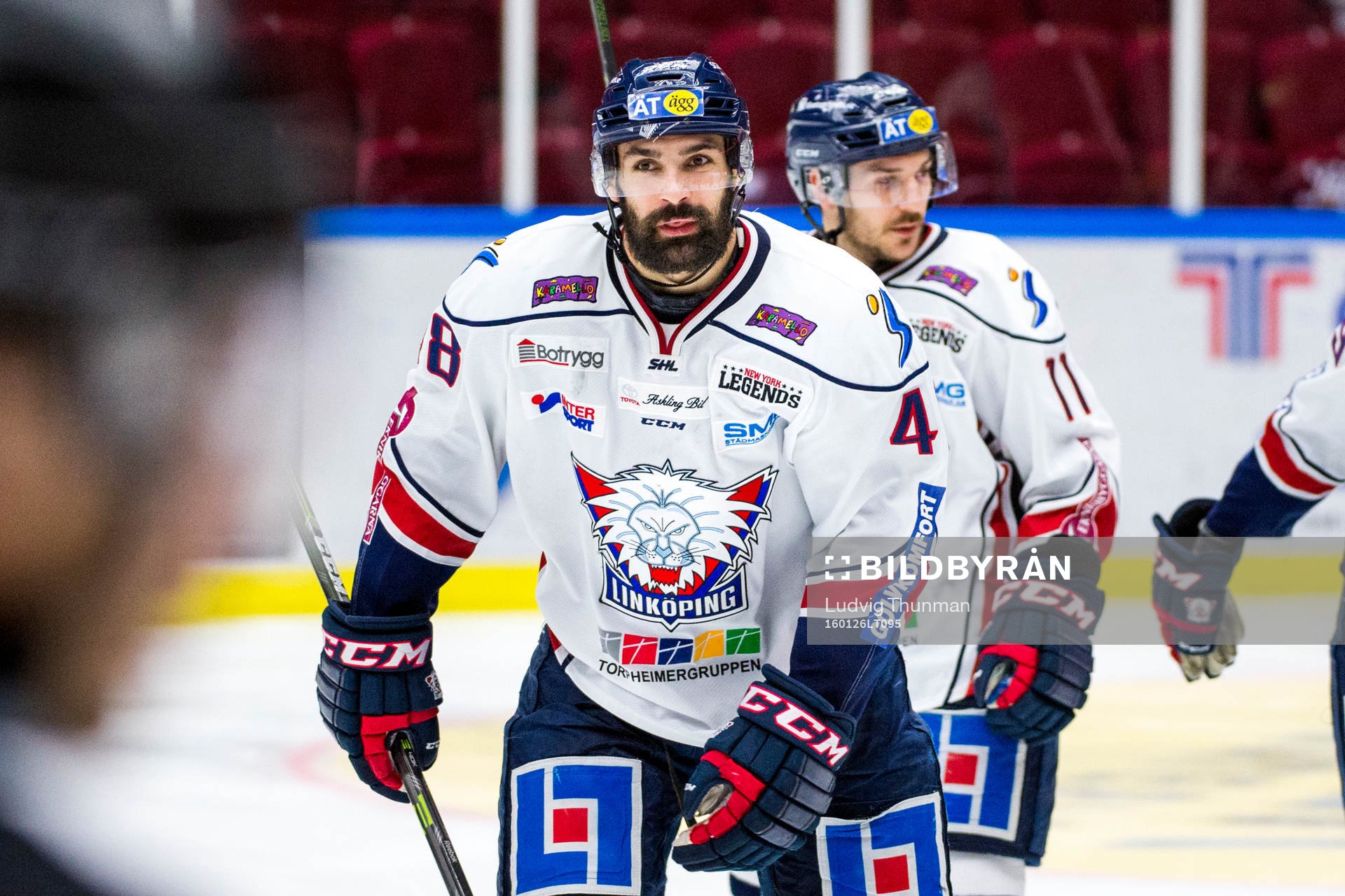 Linköpings Daniel Rahimi firar 1-4 av Gustav Forsling (ej