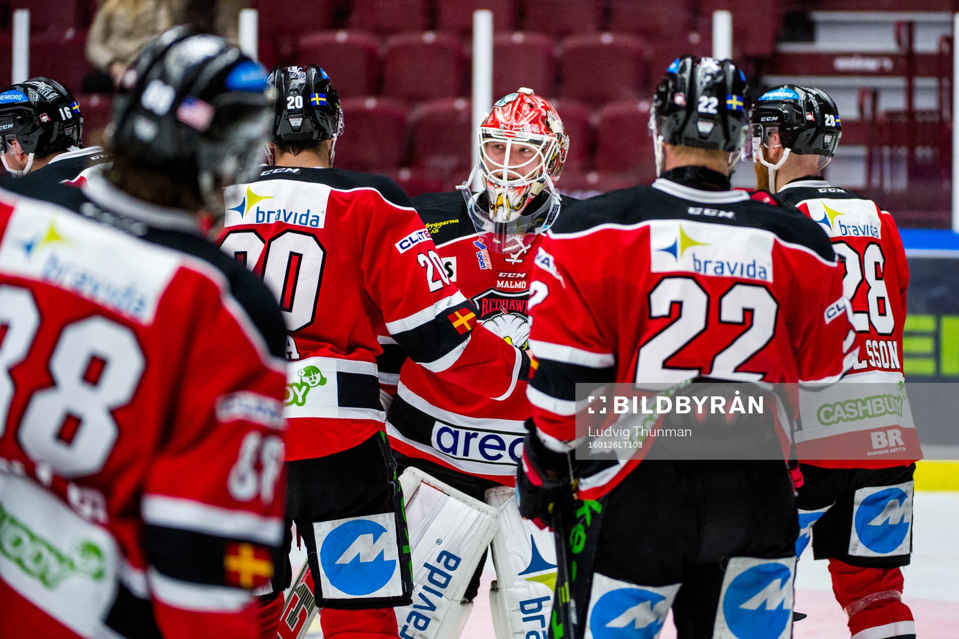 Malmö Redhawks målvakt Pontus Sjögren