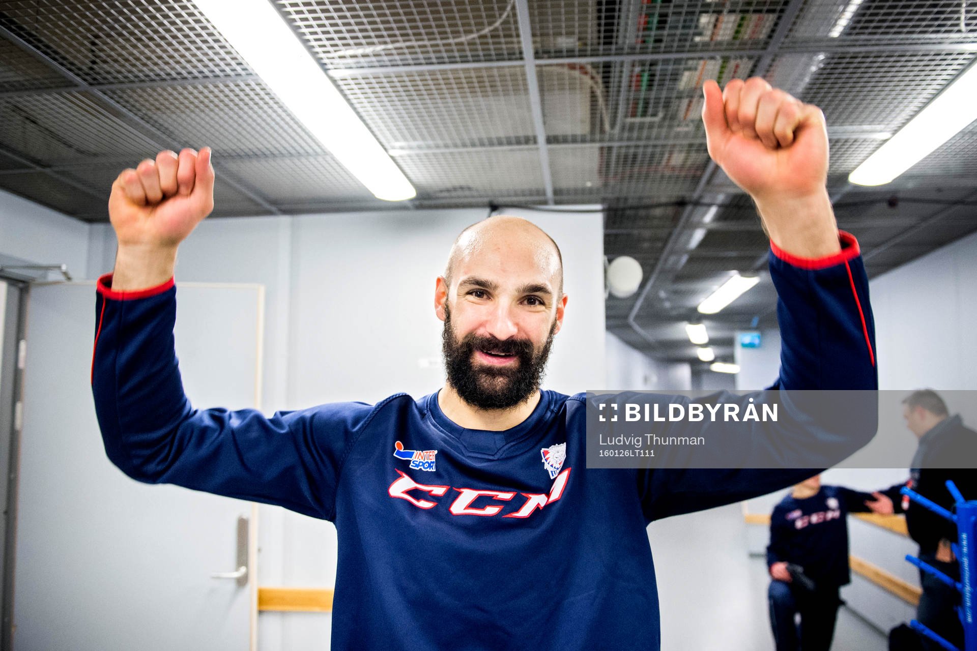 Linköpings Daniel Rahimi firar