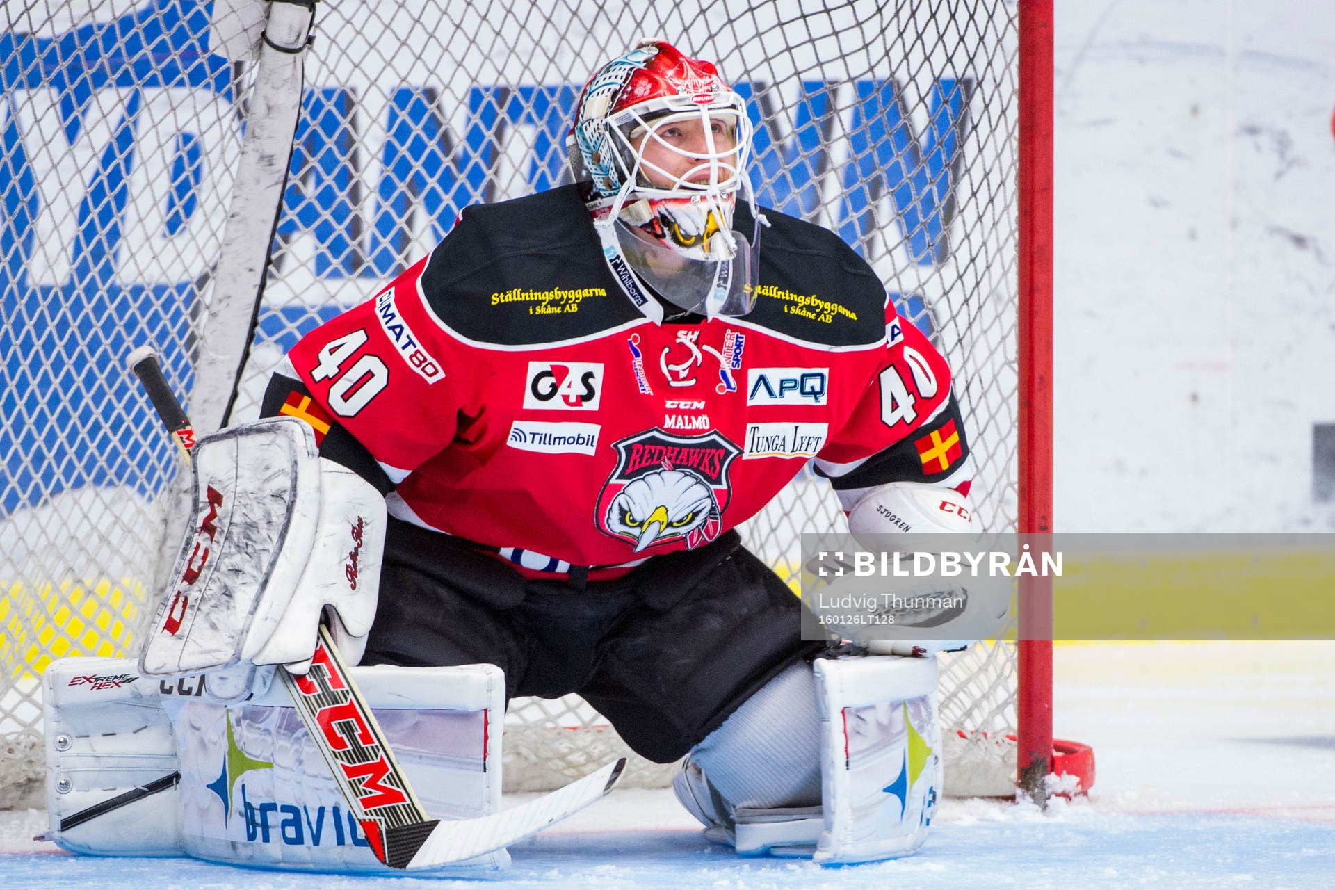 Malmö Redhawks målvakt Pontus Sjögren