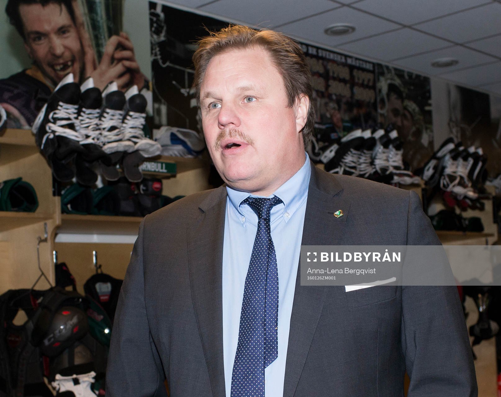 Färjestads sportchef Leif Carlsson besöker