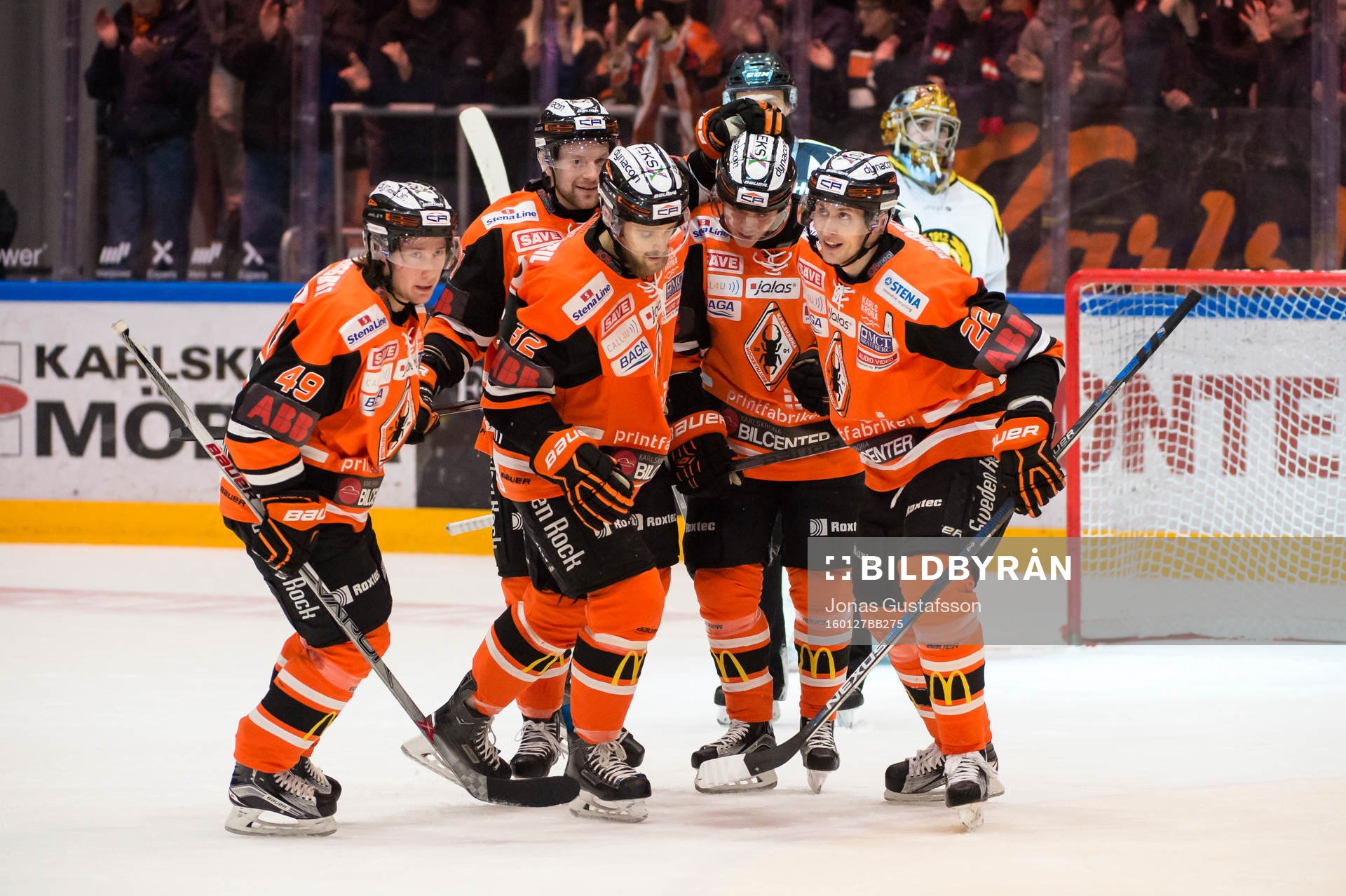 Karlskronas Alexander Bergström har gjort 1-1