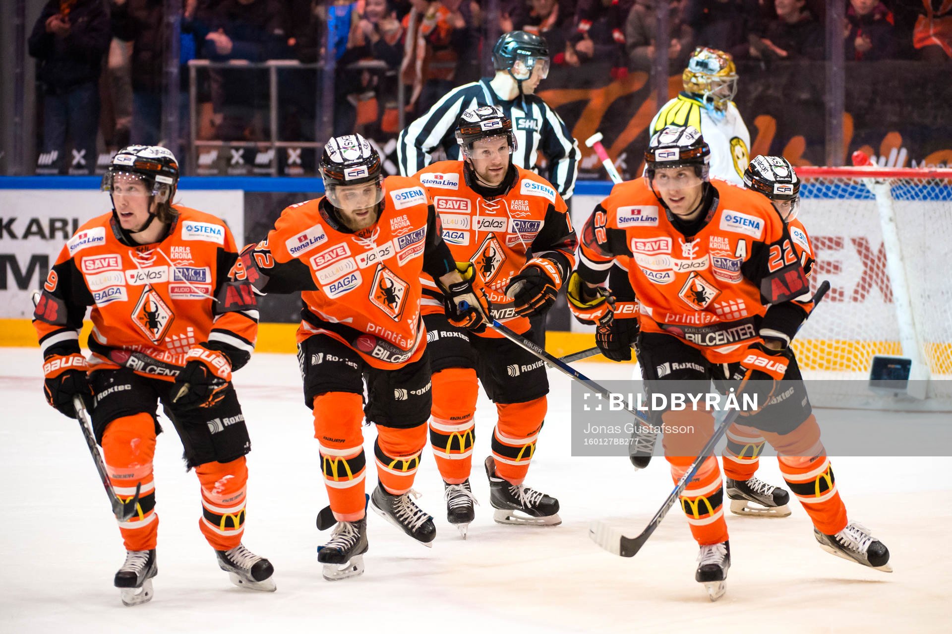 Karlskronas Alexander Bergström har gjort 1-1