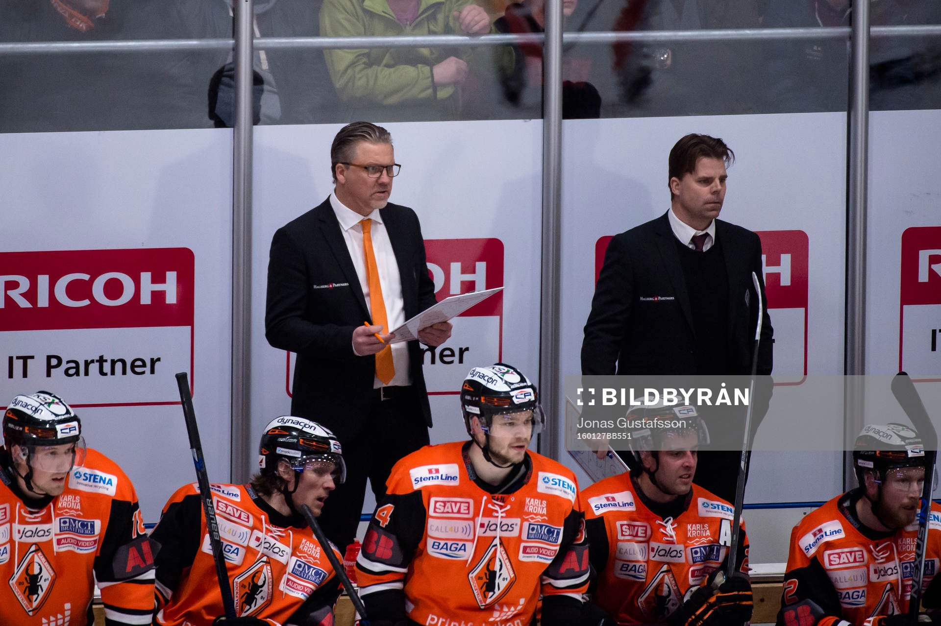 Karlskronas tränare Per Hånberg och assisterande tränare