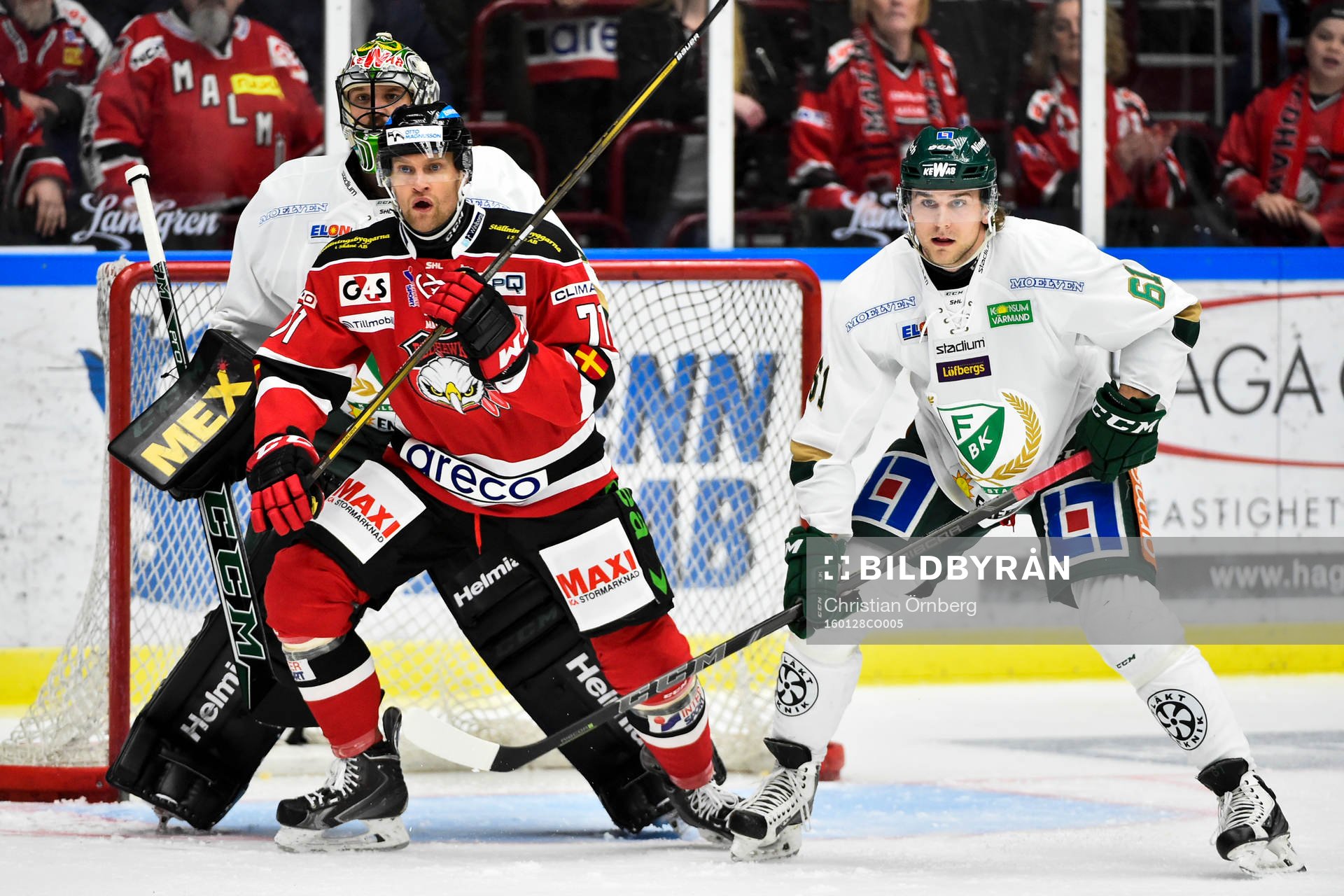 Malmö Redhawks Mathias Tjärnqvist och Färjestads