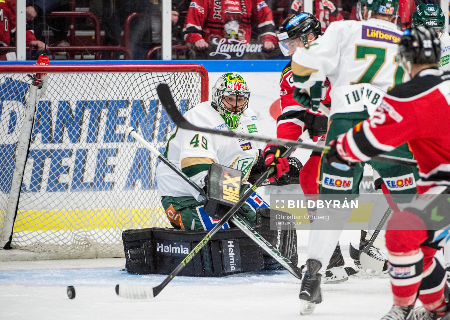 Malmö Redhawks Kent McDonell och Jeremias Augustin
