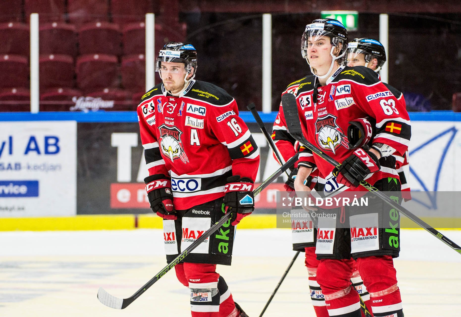 Malmö Redhawks Magnus Häggström och Fredrik Händemark