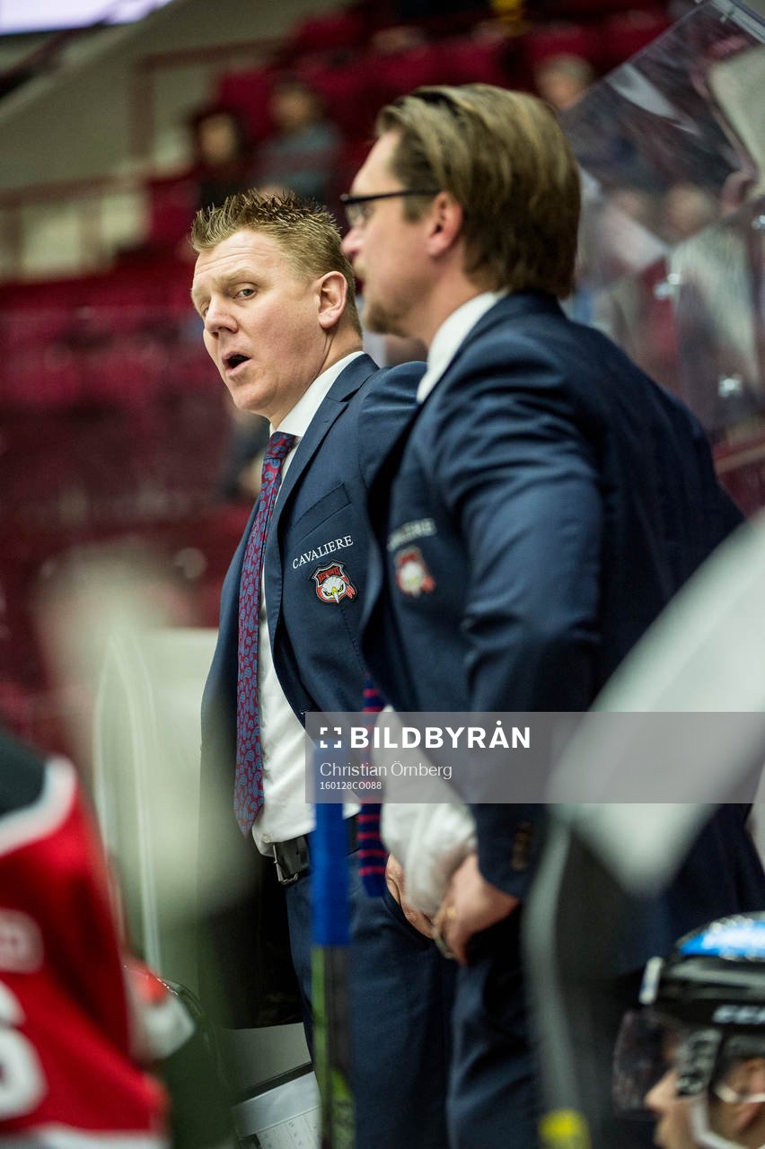 Malmö Redhawks assisterande tränare Jesper Mattsson och