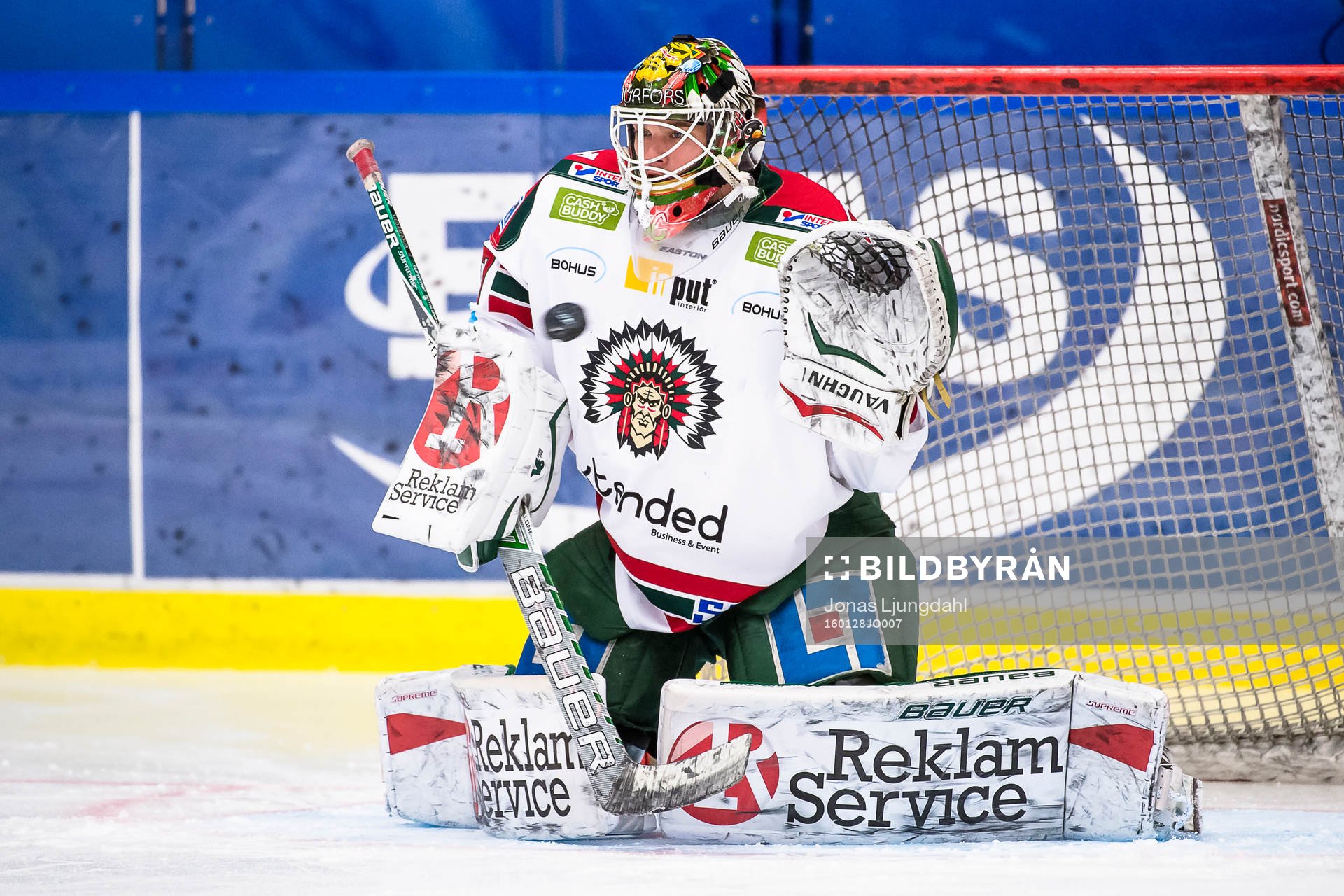Frölundas målvakt Johan Gustafsson