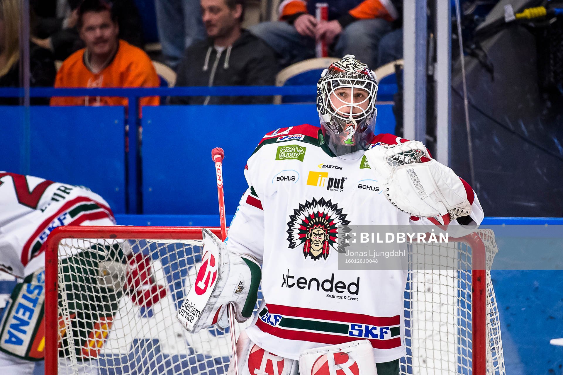 Frölundas målvakt Lars Johansson jublar
