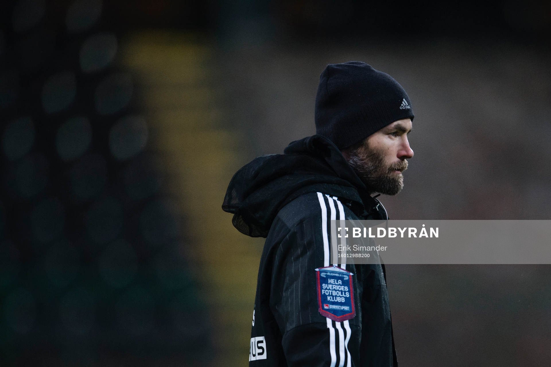 Brommapojkarnas tränare Olof Mellberg under en fotbollsträning med Brommapojkarna den 29 januari 2016 i Stockholm.